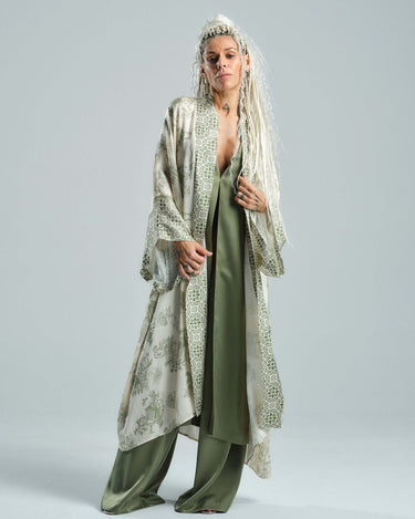 Printed Kimono Robe