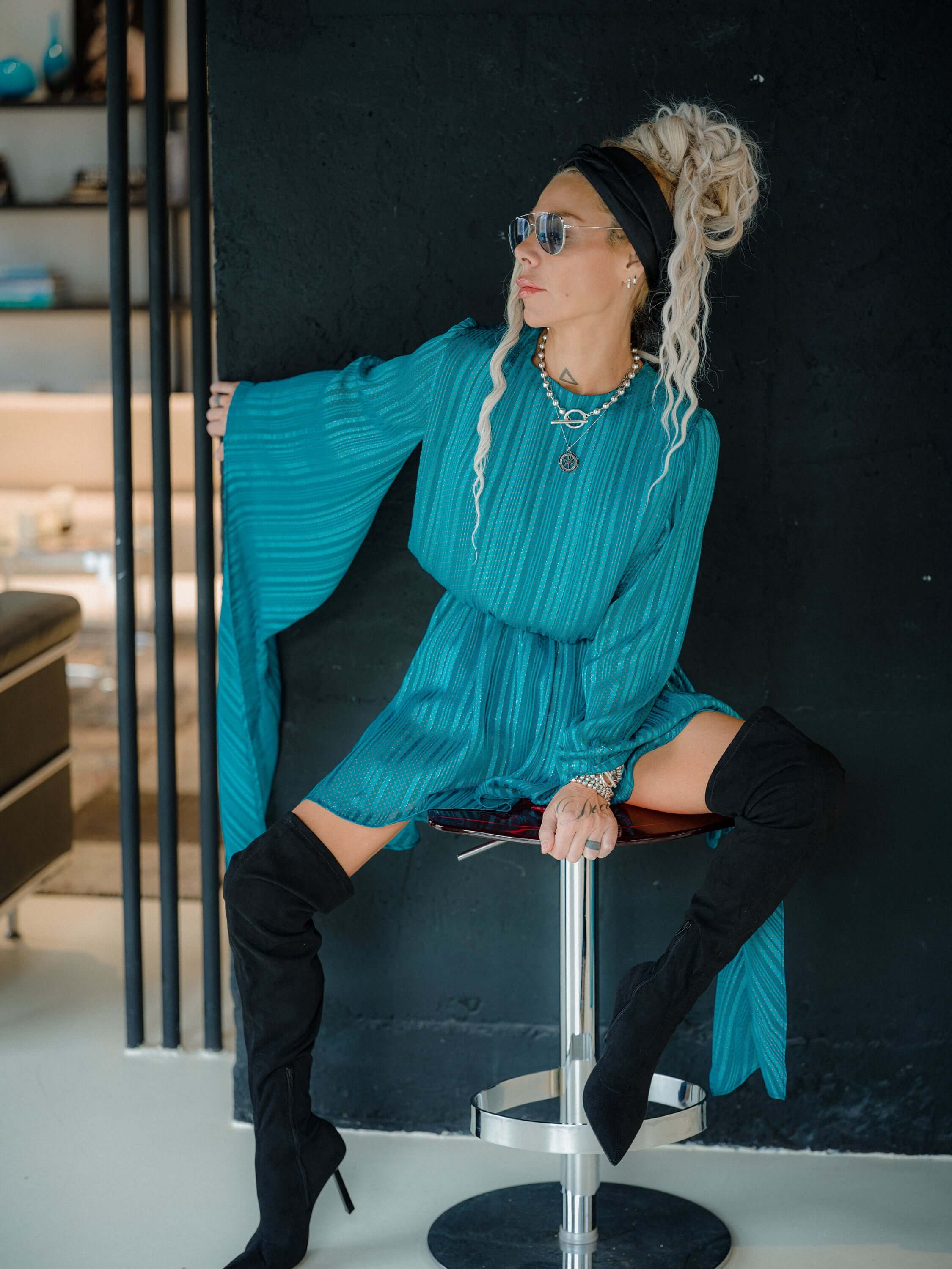 Turquoise Dress S