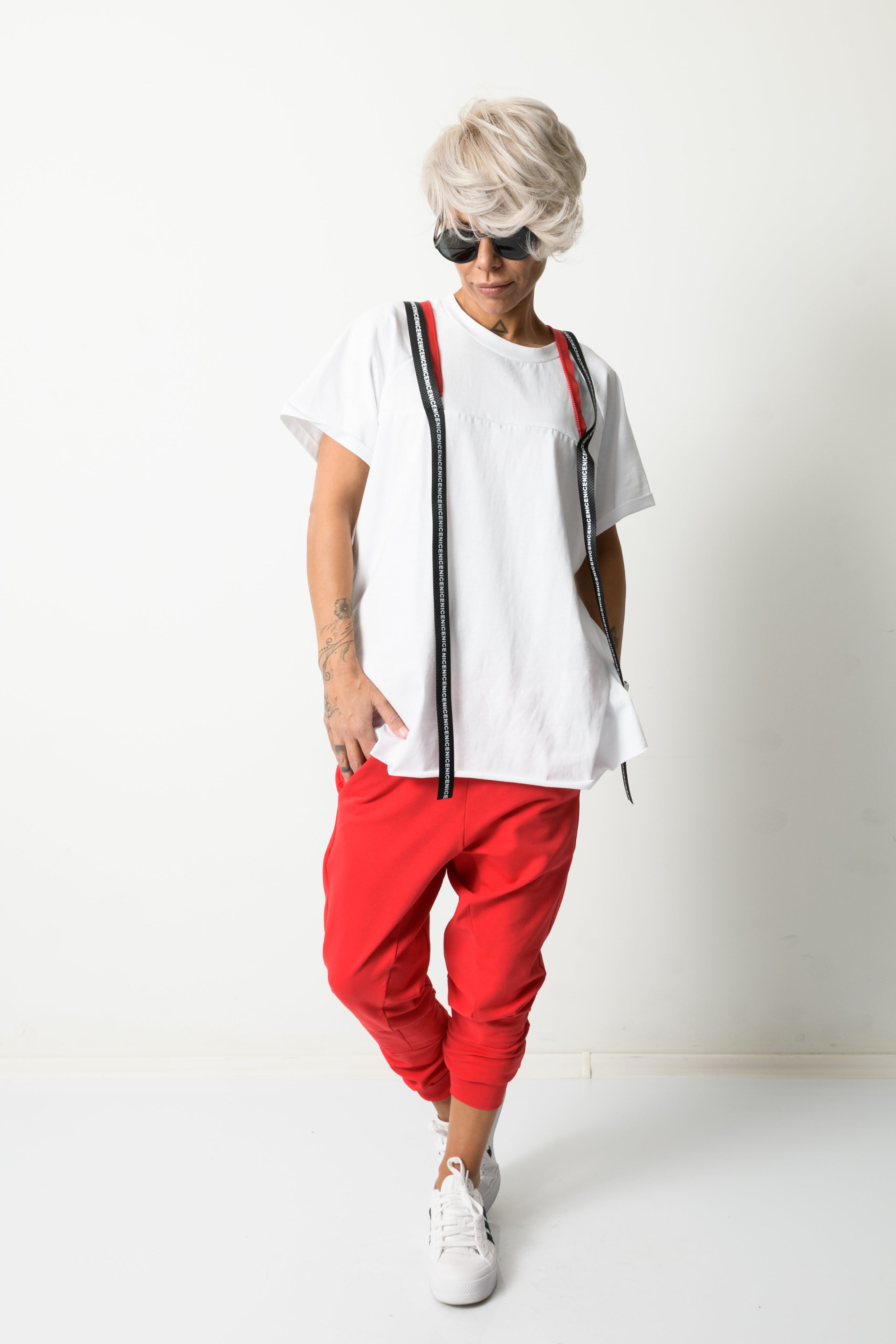 Red Drop Crotch Sweat Pants – Clothes By Locker Room