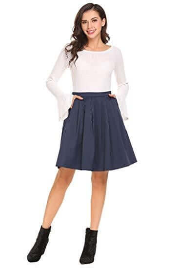 What are some style tips for wearing a midi skirt?