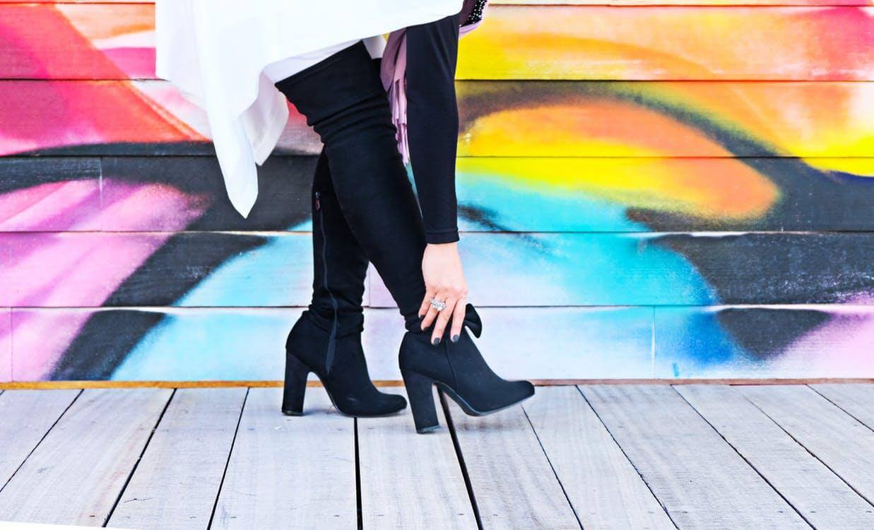 What boots to wear with tunic dress?