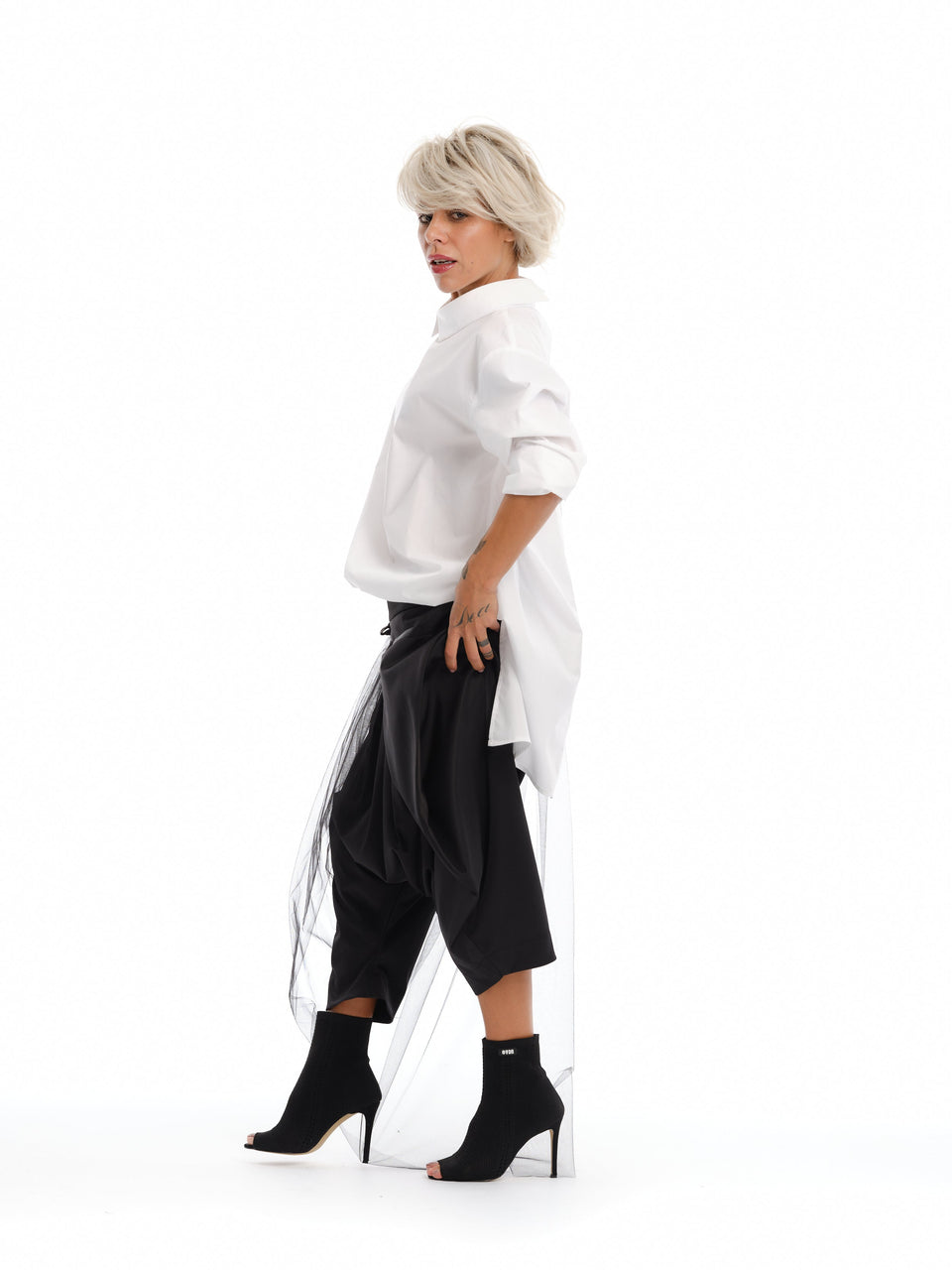 Tulle Pants + Asymmetric Shirt Outfit Set – Clothes By Locker Room