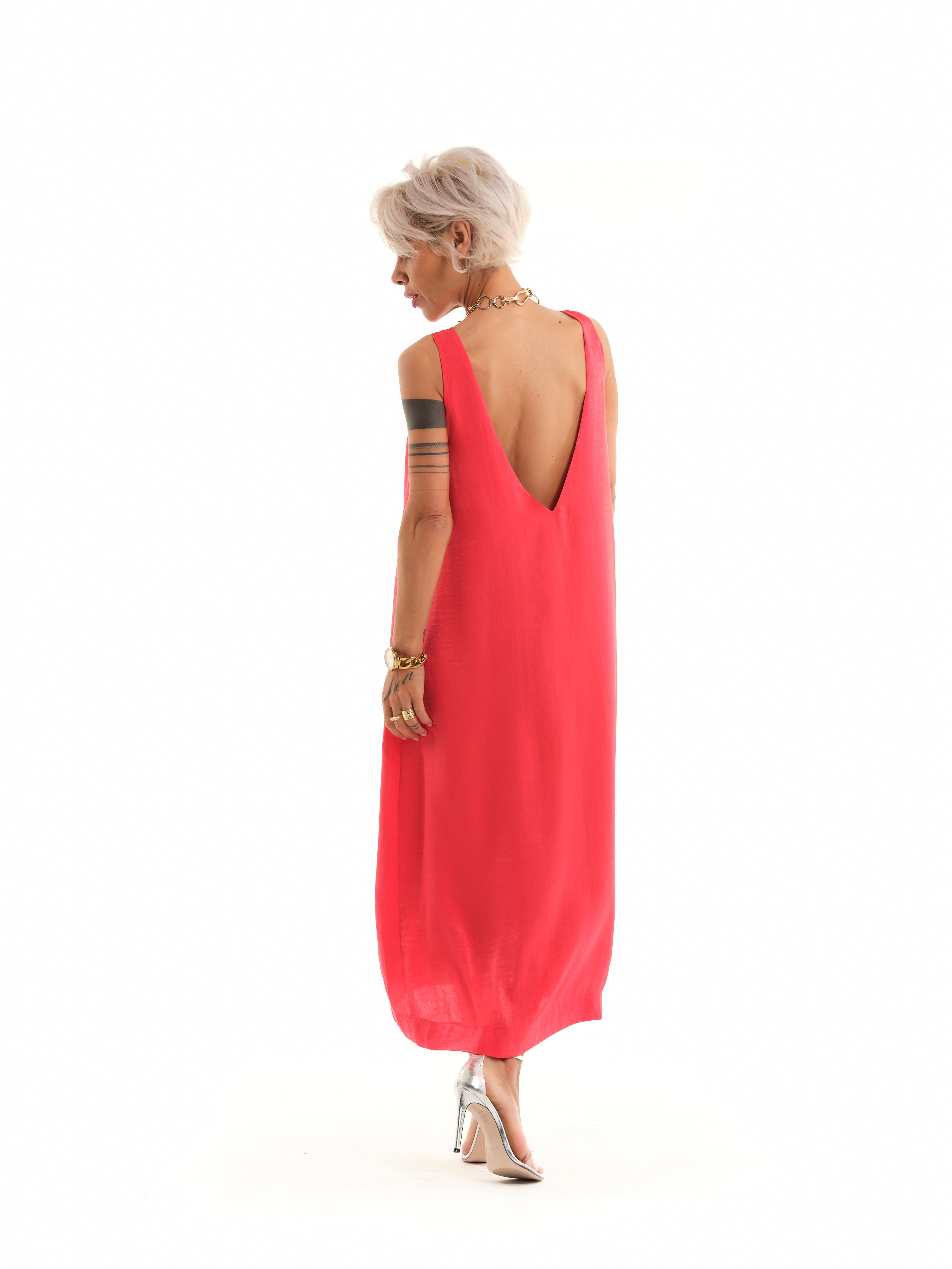Coral Maxi Dress