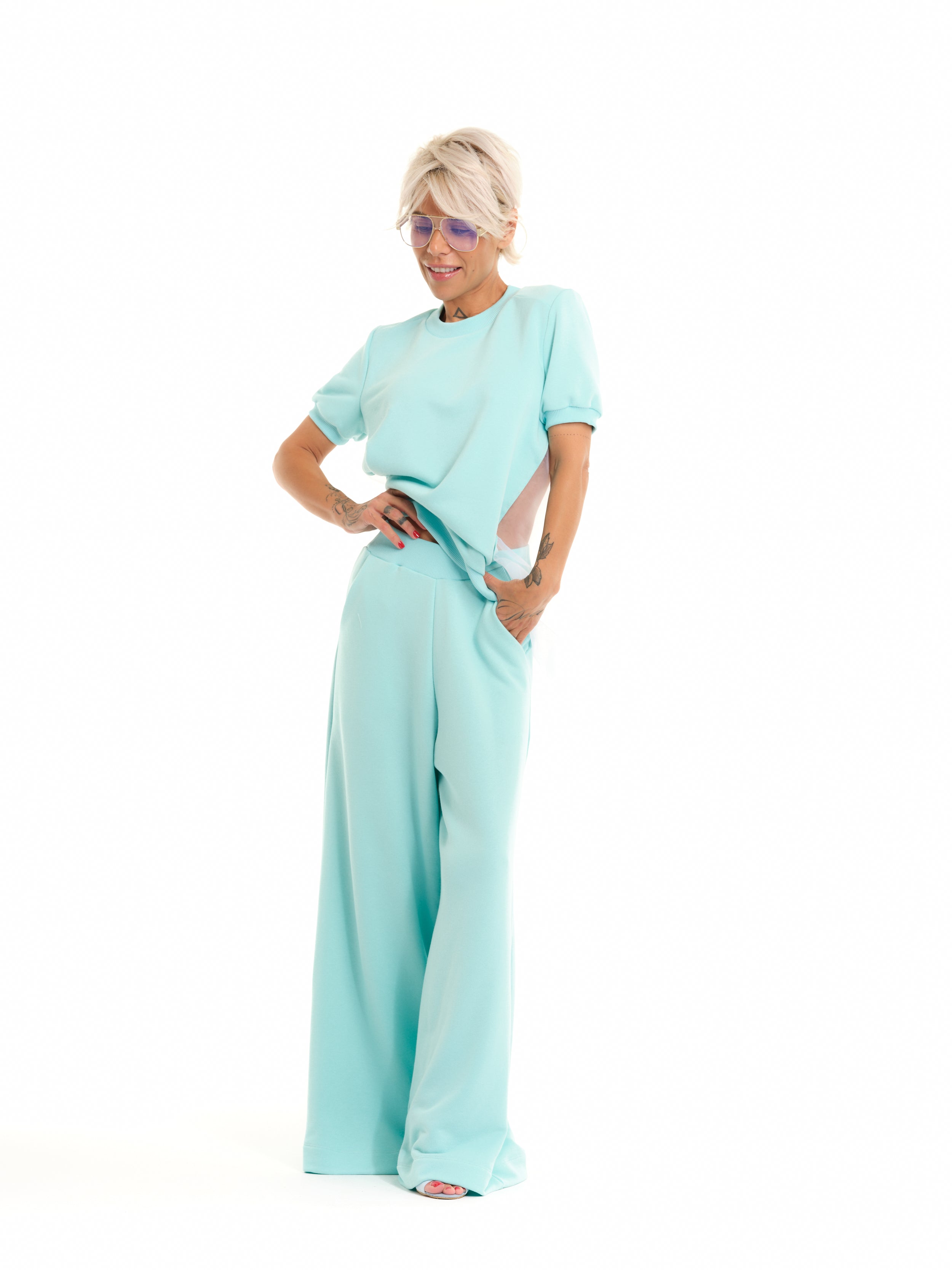 Blue Sweatsuit Co-Ord Set
