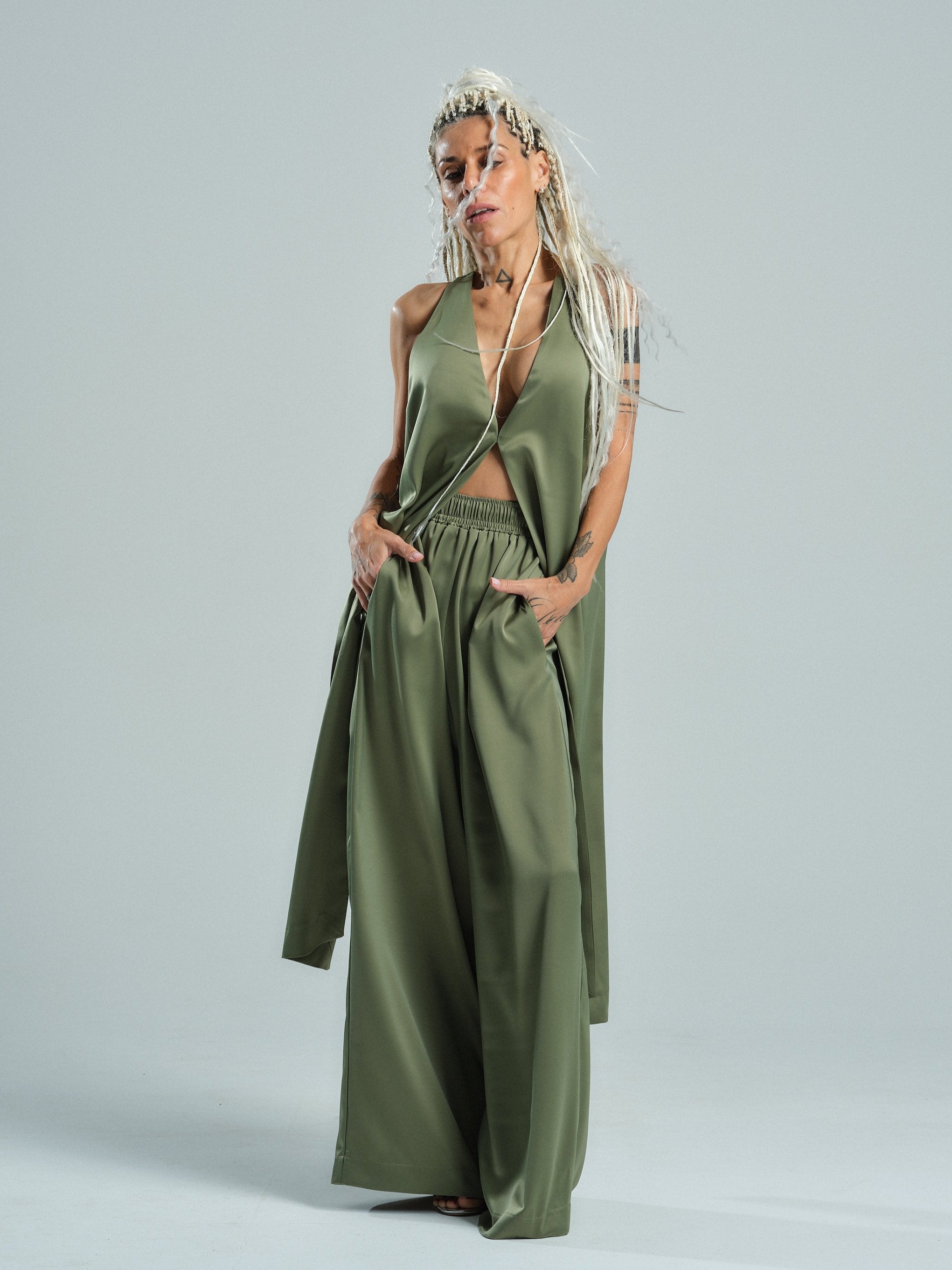 Relaxed Green Co-Ord Set