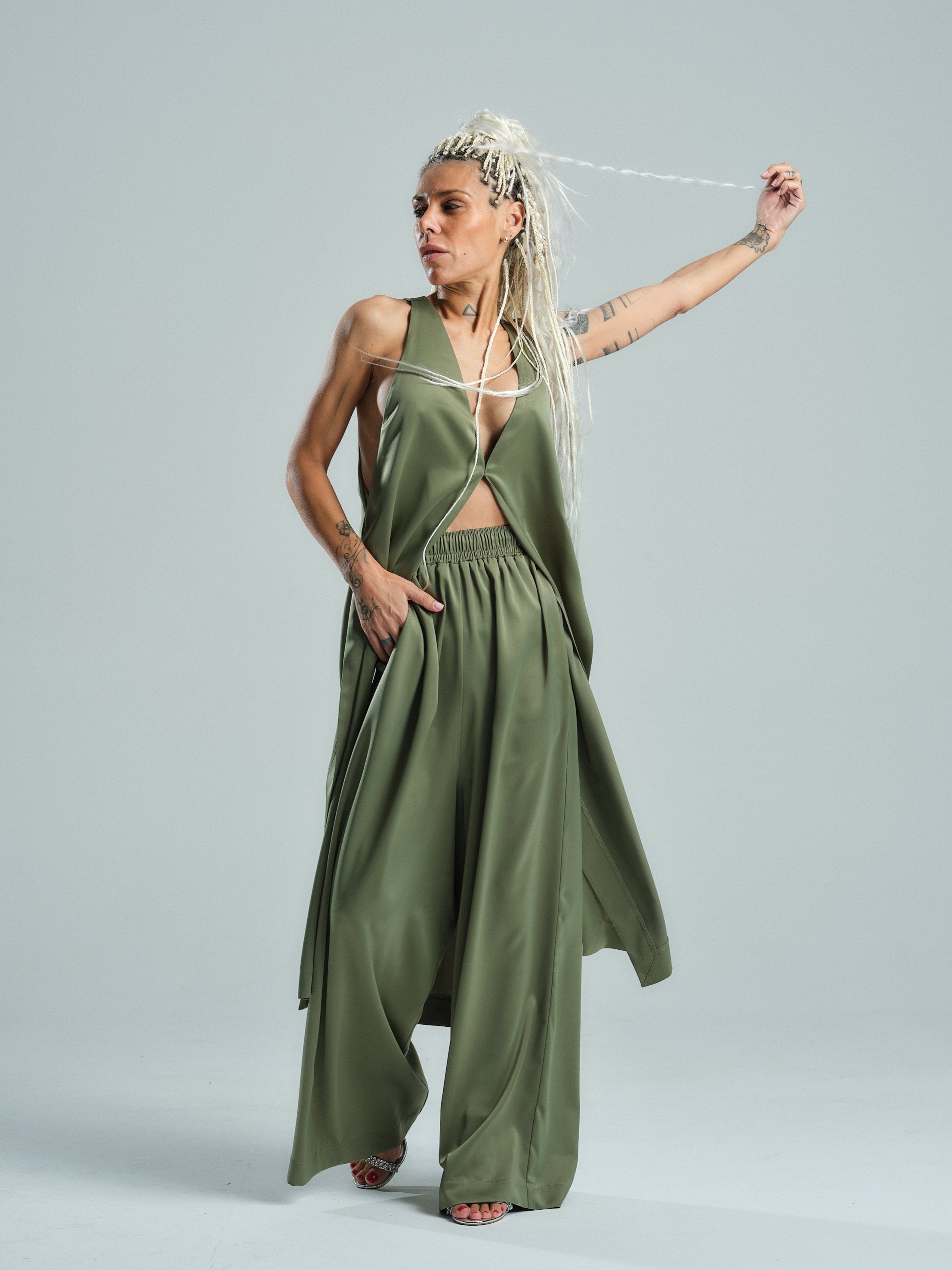 Relaxed Green Co-Ord Set