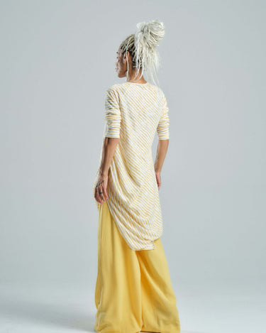 Yellow Striped Linen Tunic