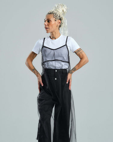 Mesh Tunic & White Top Co-Ord Set