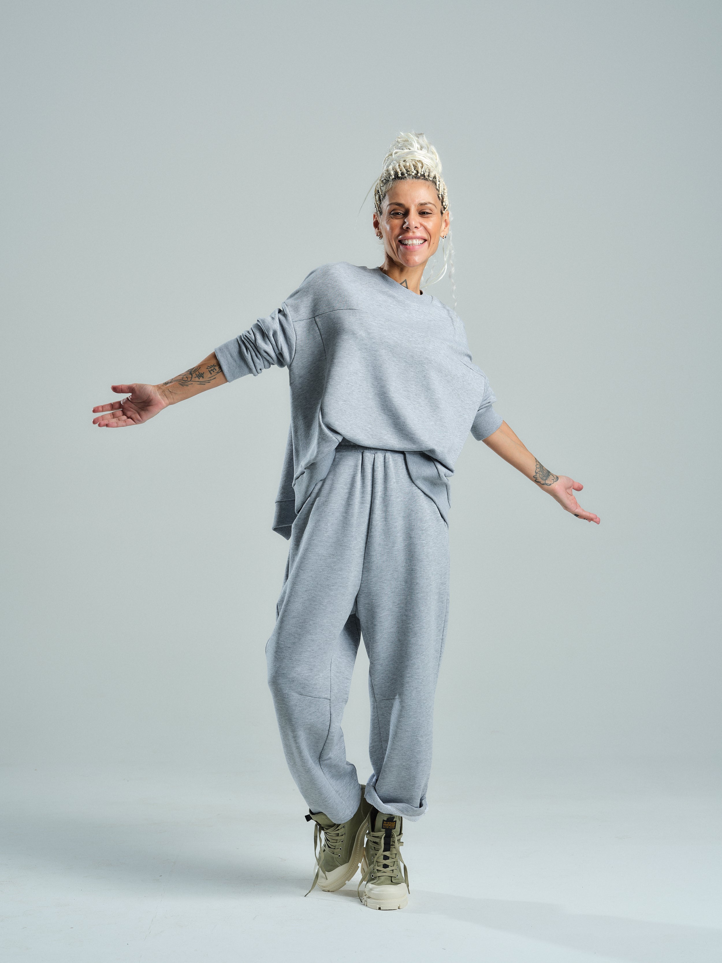 Paneled Tracksuit Set