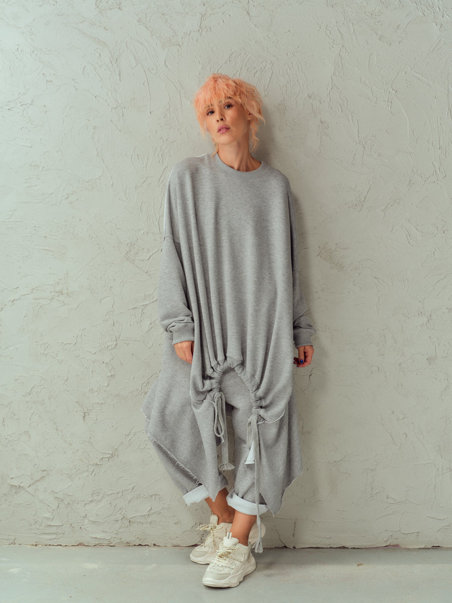 Asymmetric Grey Activewear Set