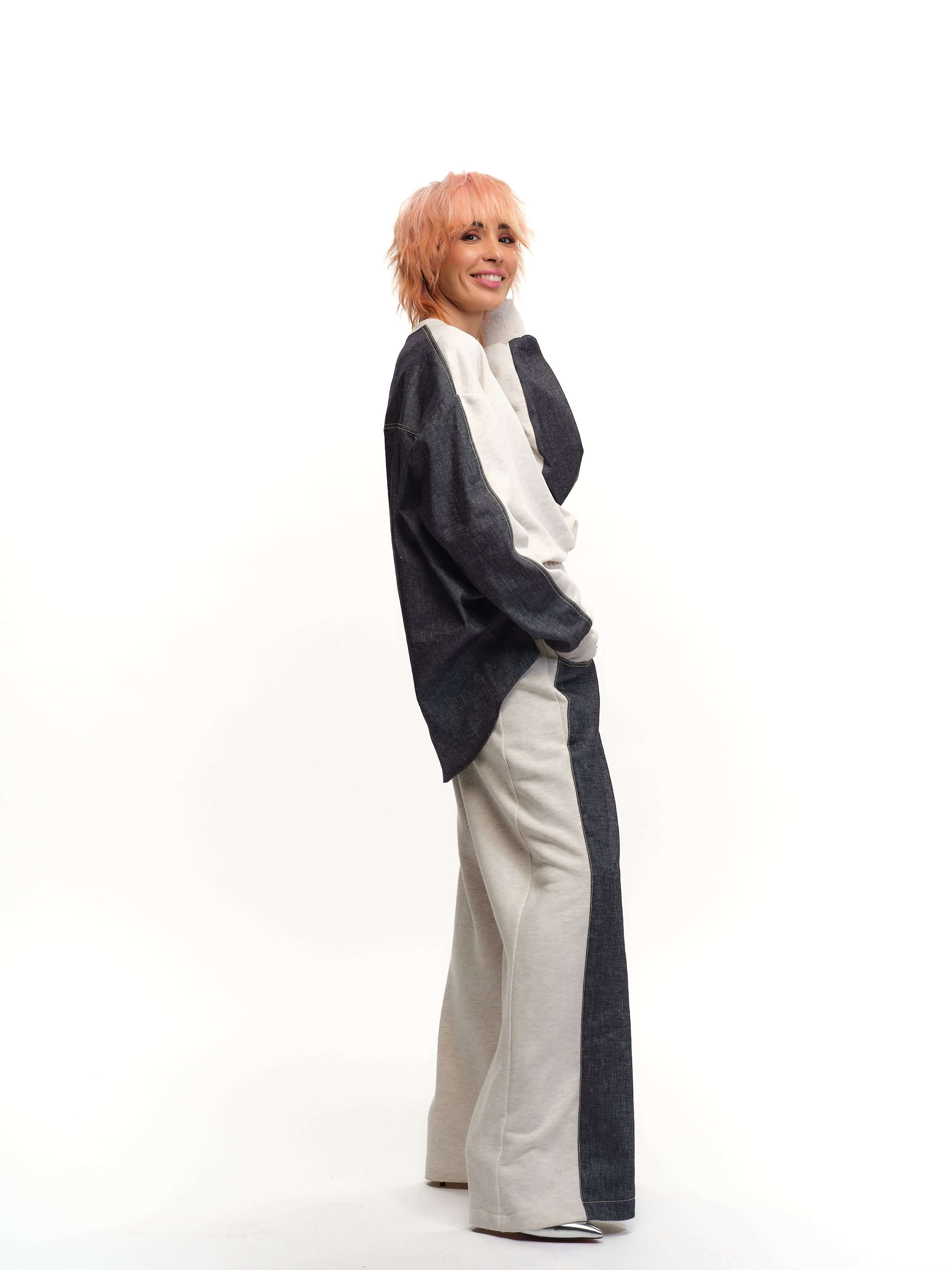 Color-Block Two-Piece Co-Ord Set