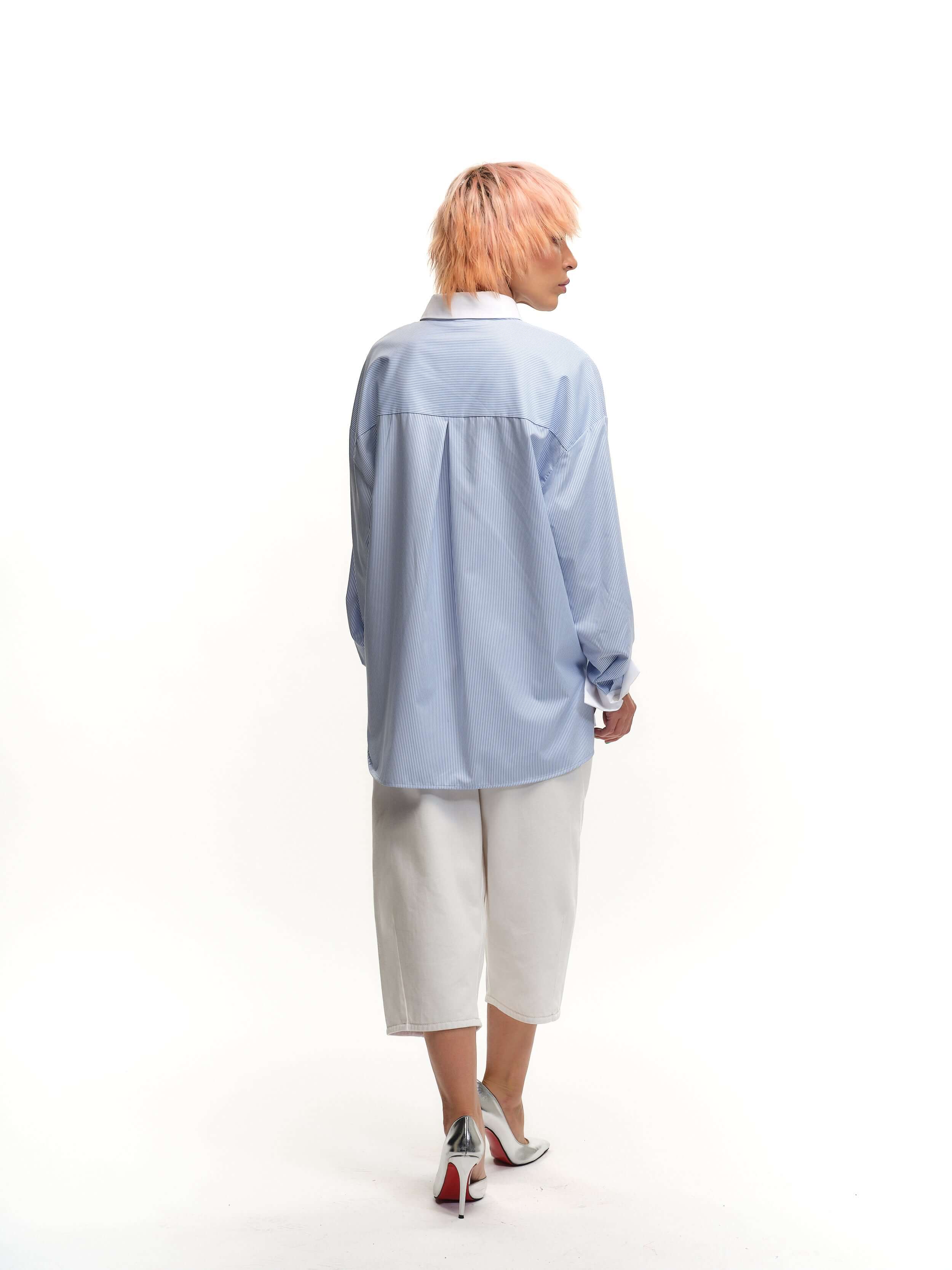 Striped Color-Block Shirt