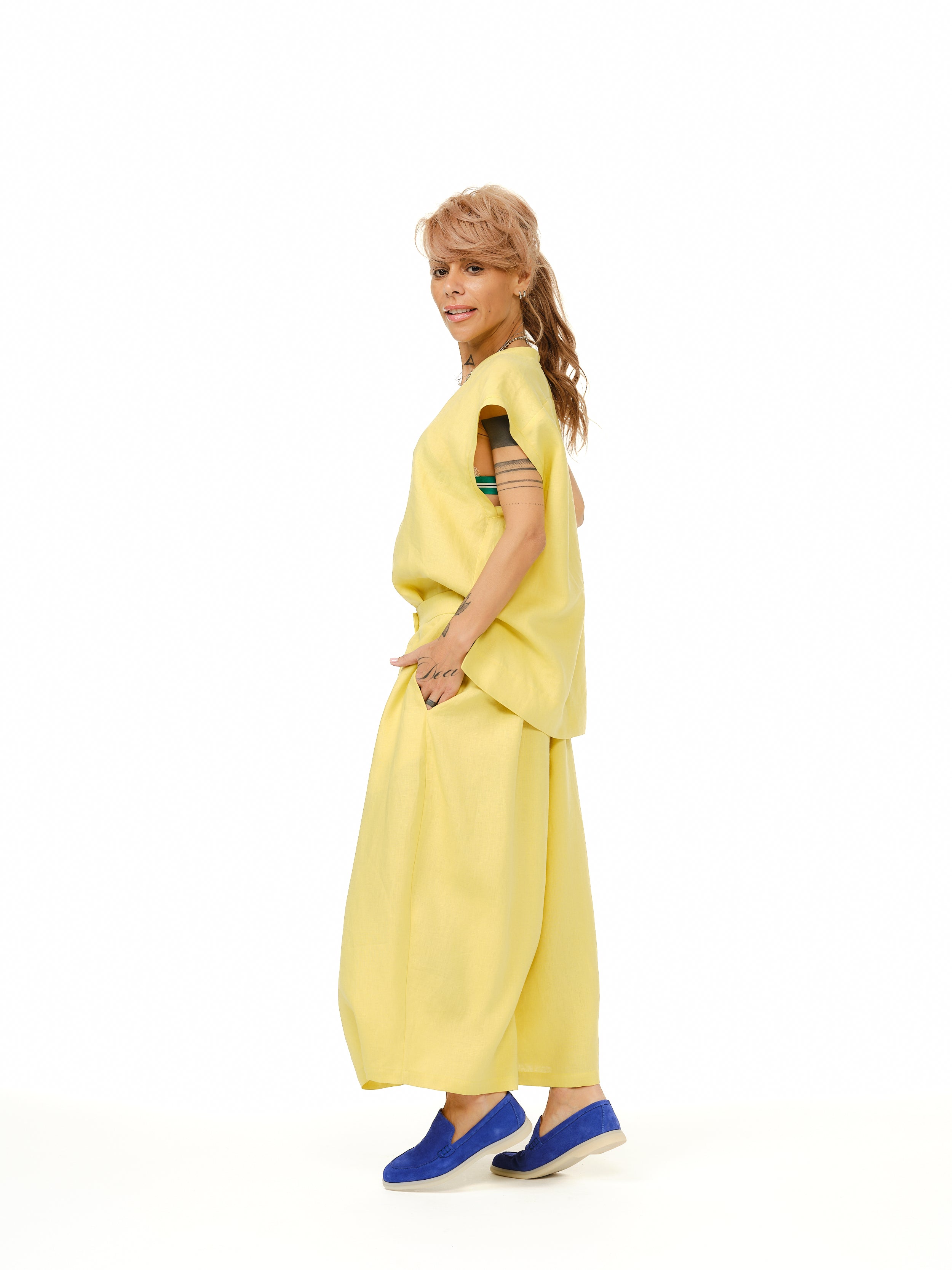 Linen-Blend Co-Ord Set