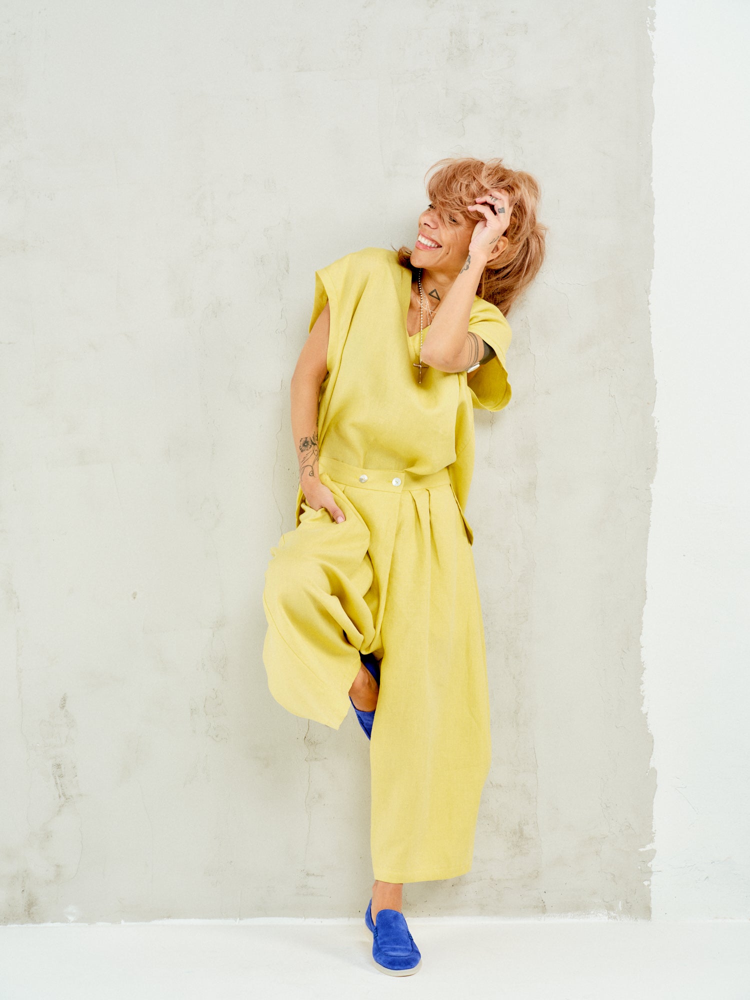Linen-Blend Co-Ord Set