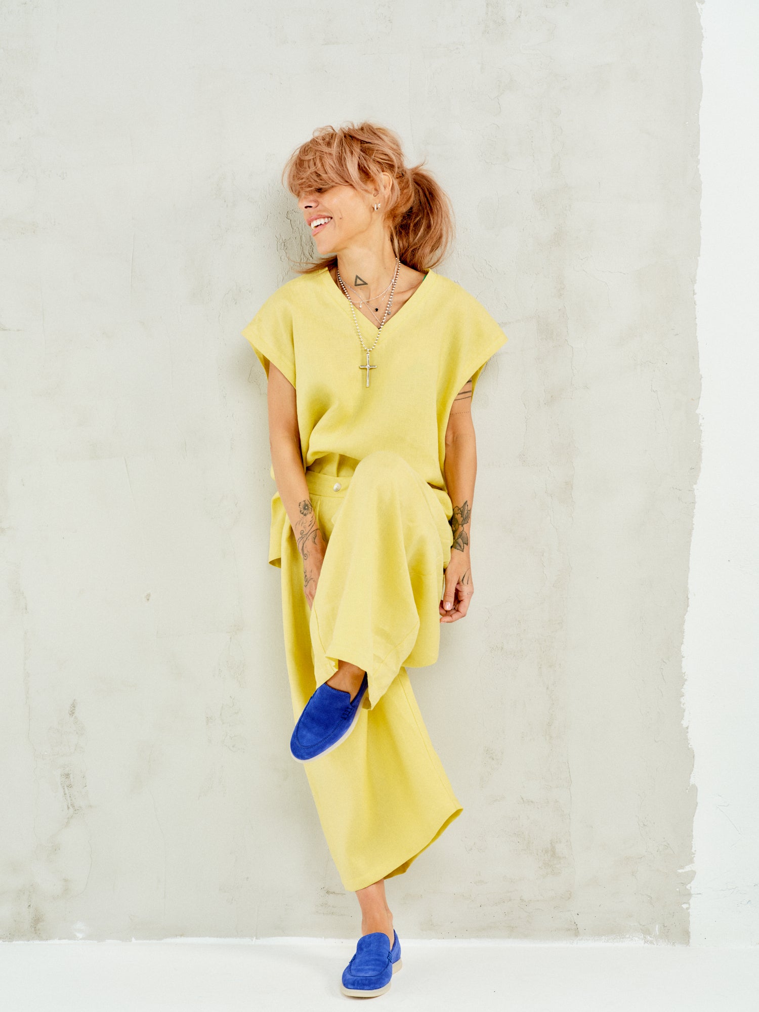Linen-Blend Co-Ord Set