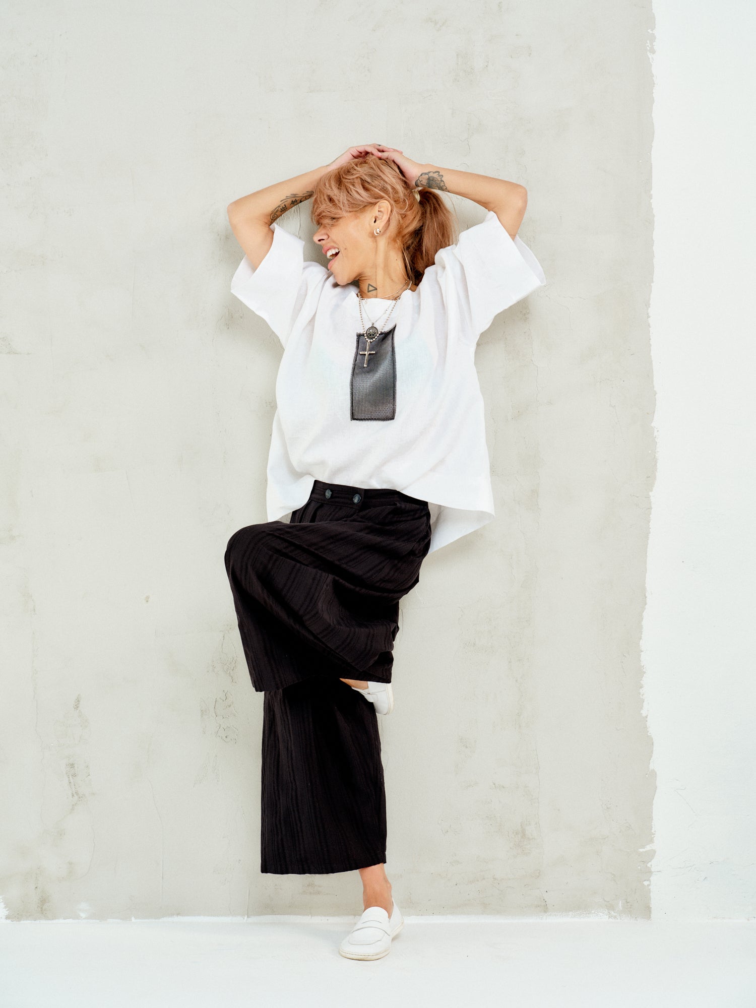 Boxy Linen-Cotton Top