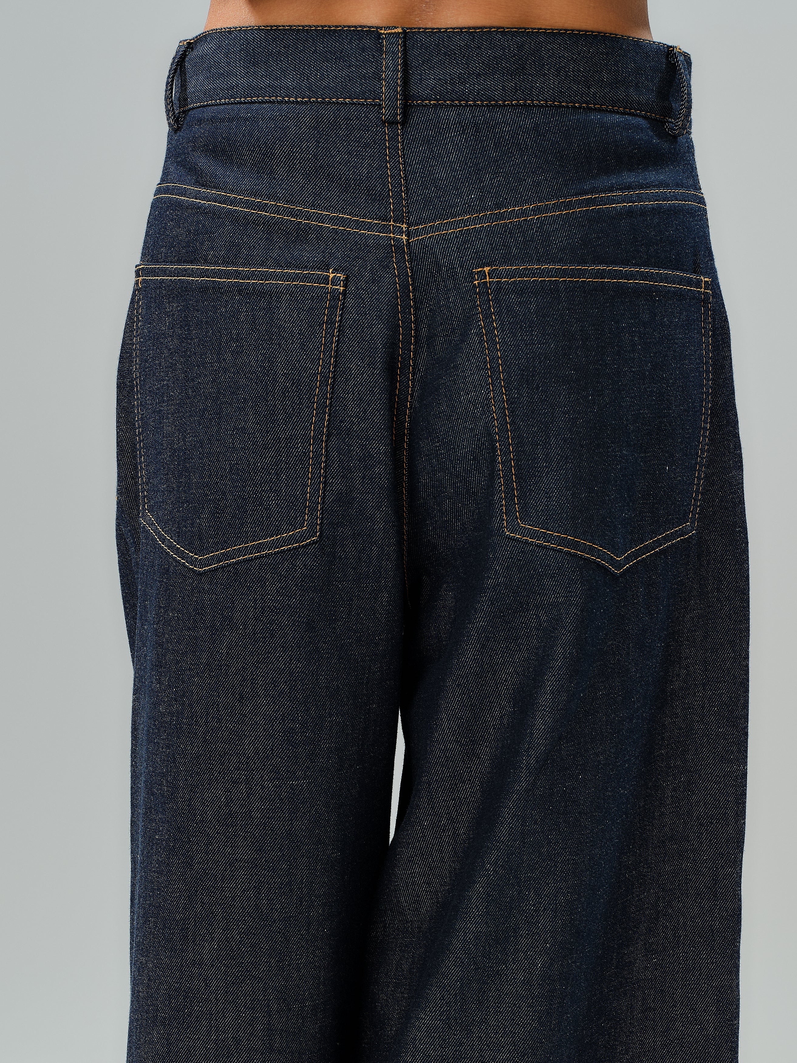 Wide-leg Denim Jeans