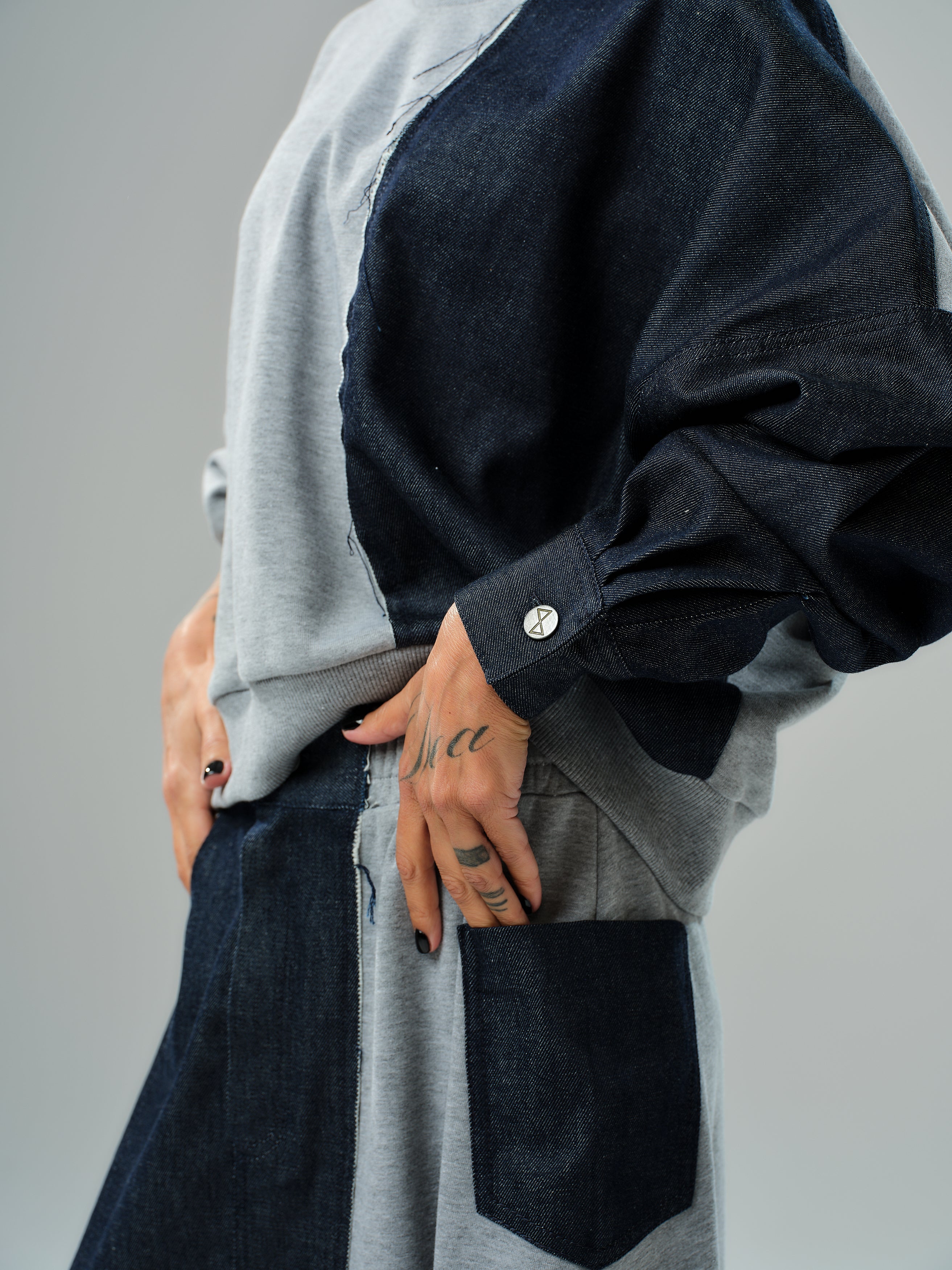 Grey and Denim Co-Ord Set