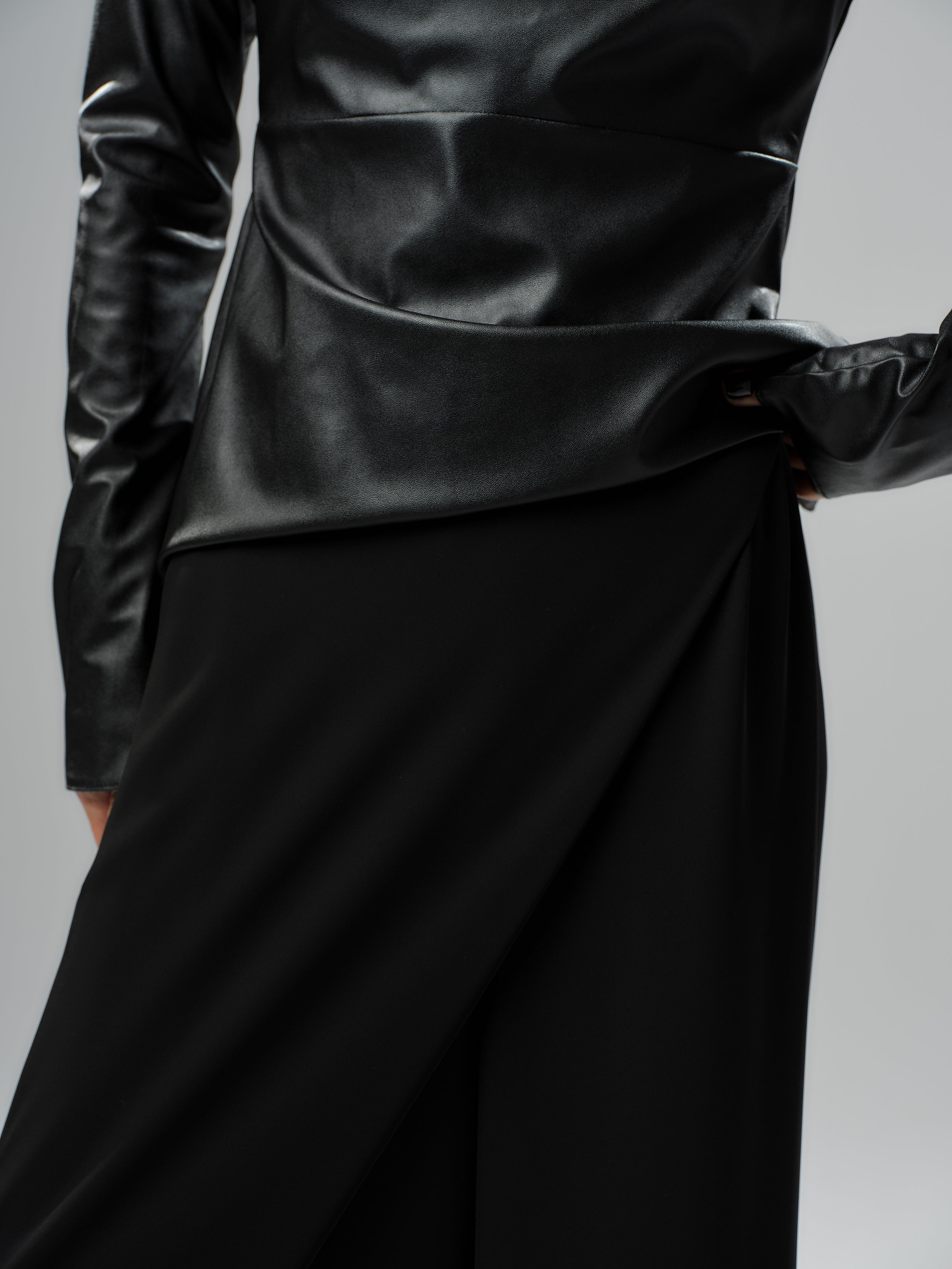 Black Wide-Leg Pants