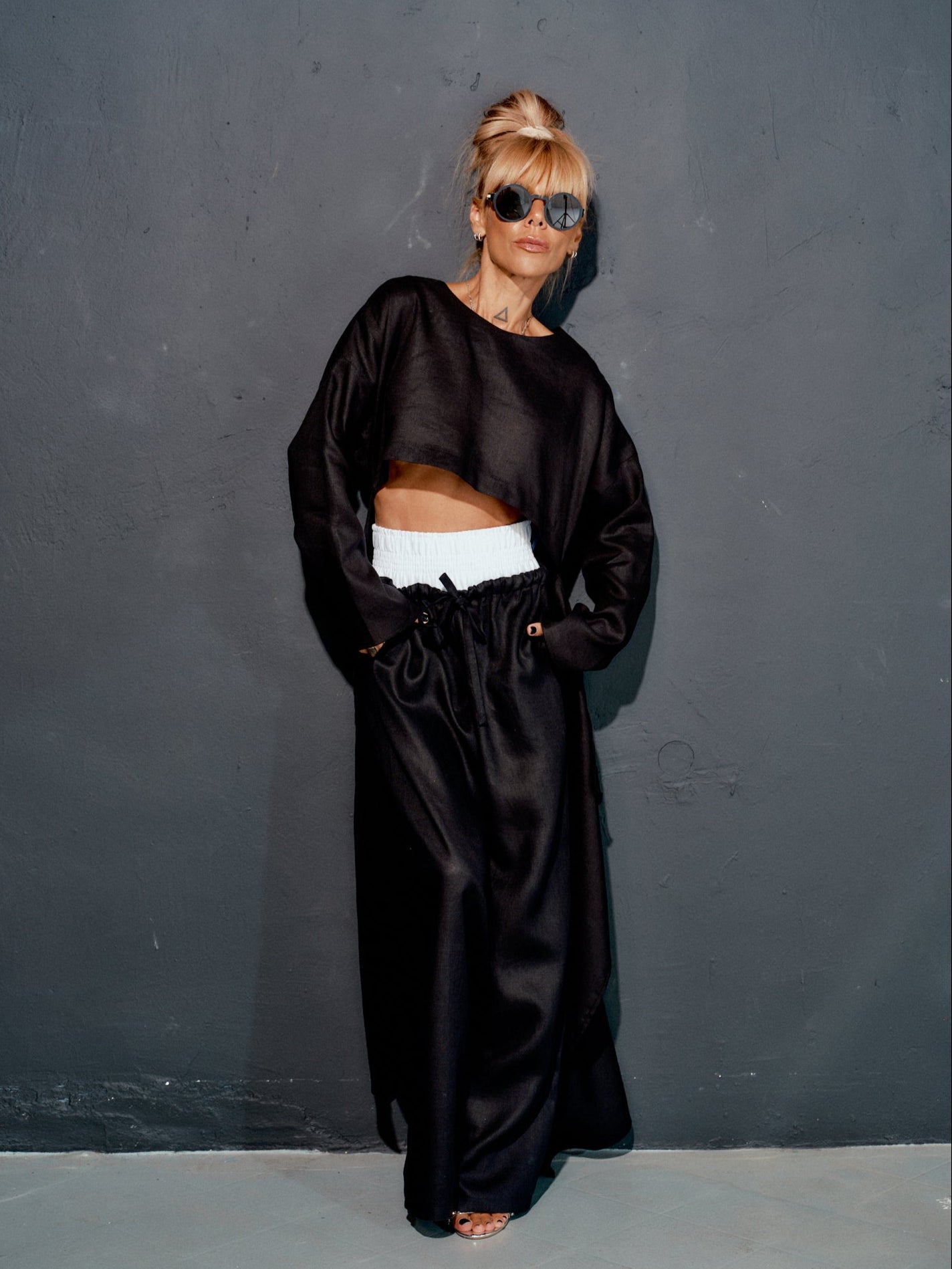 Black Co-Ord Set with Tunic and Pants
