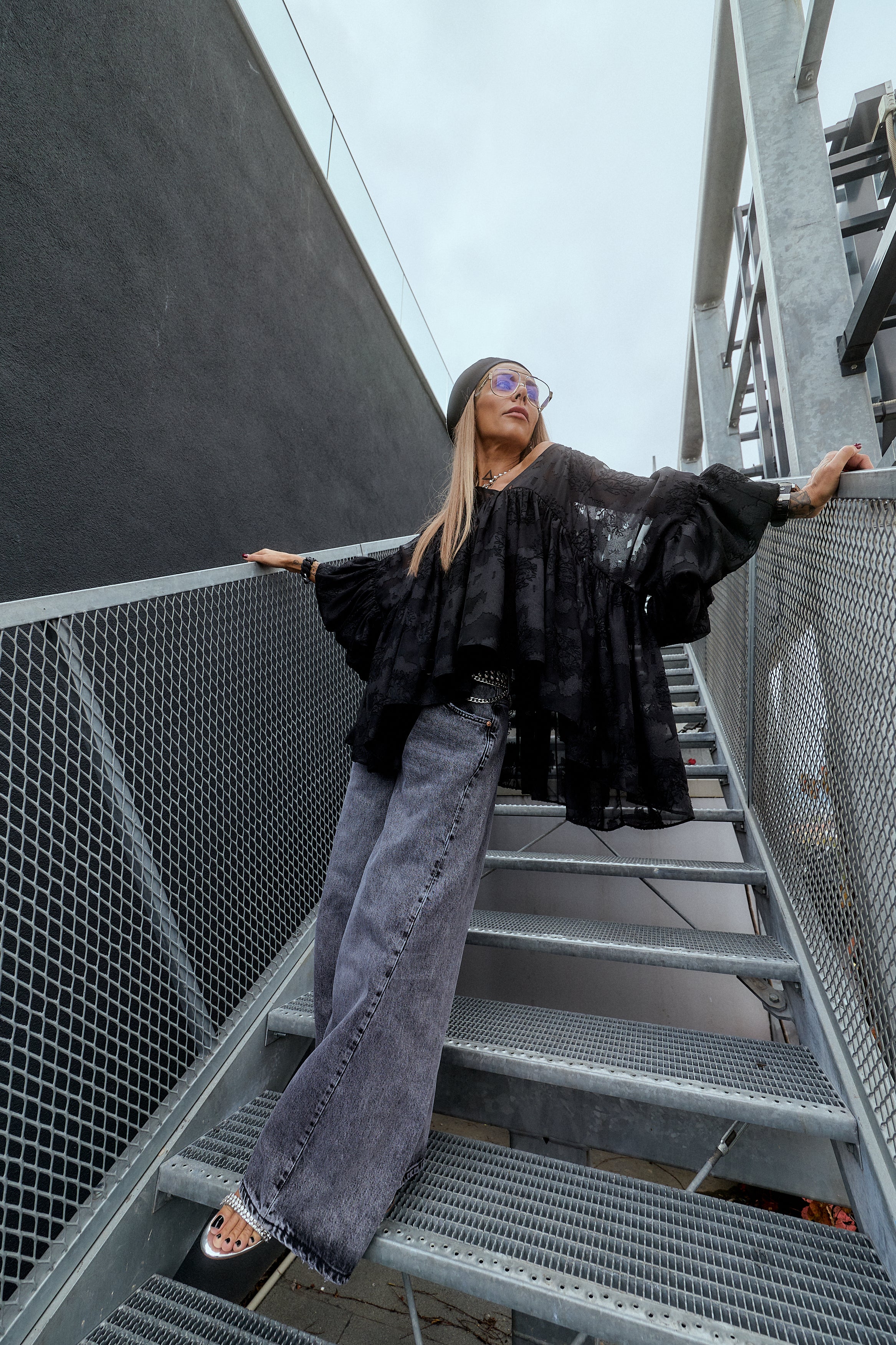 Black Sheer Tunic