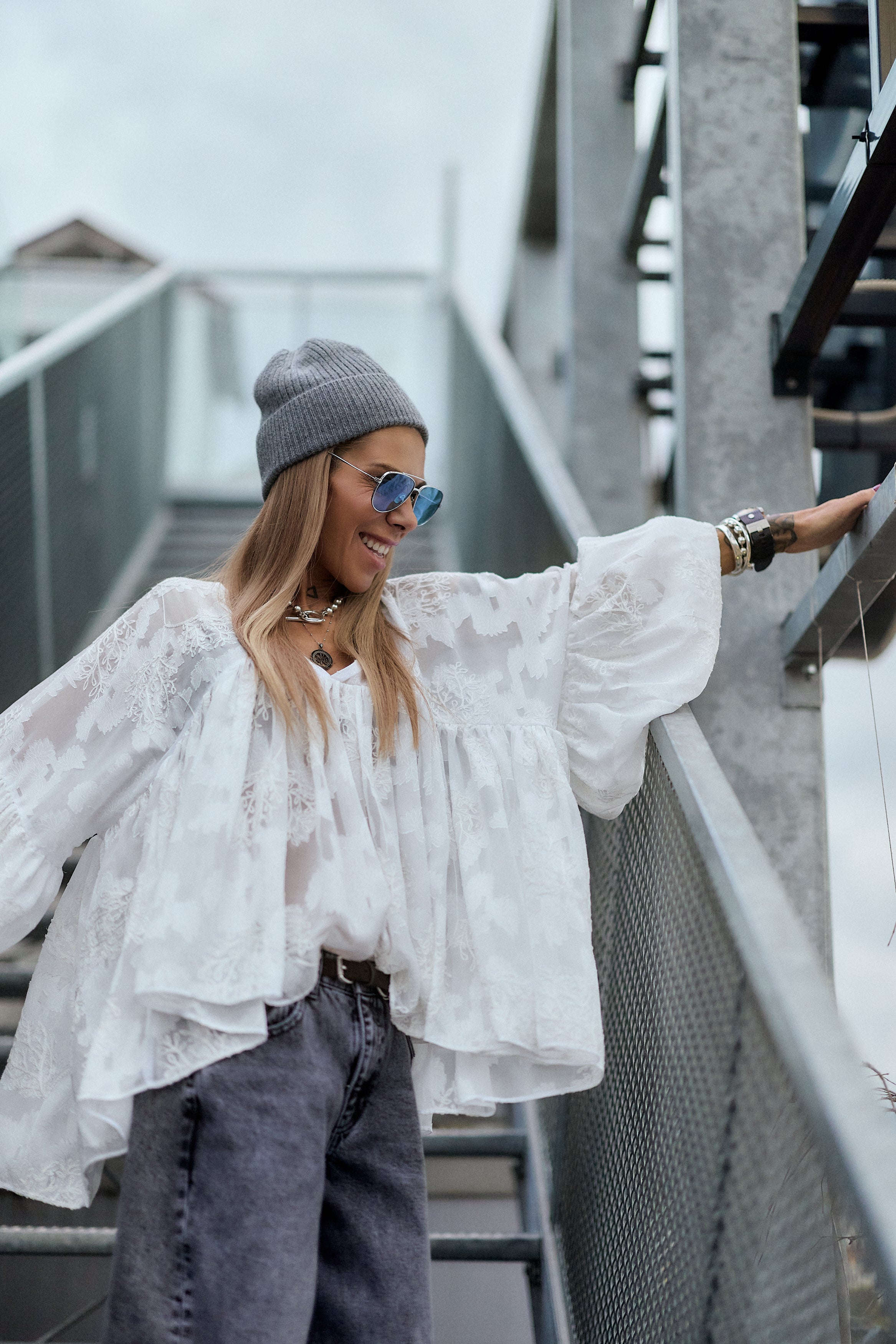 White Sheer Tunic