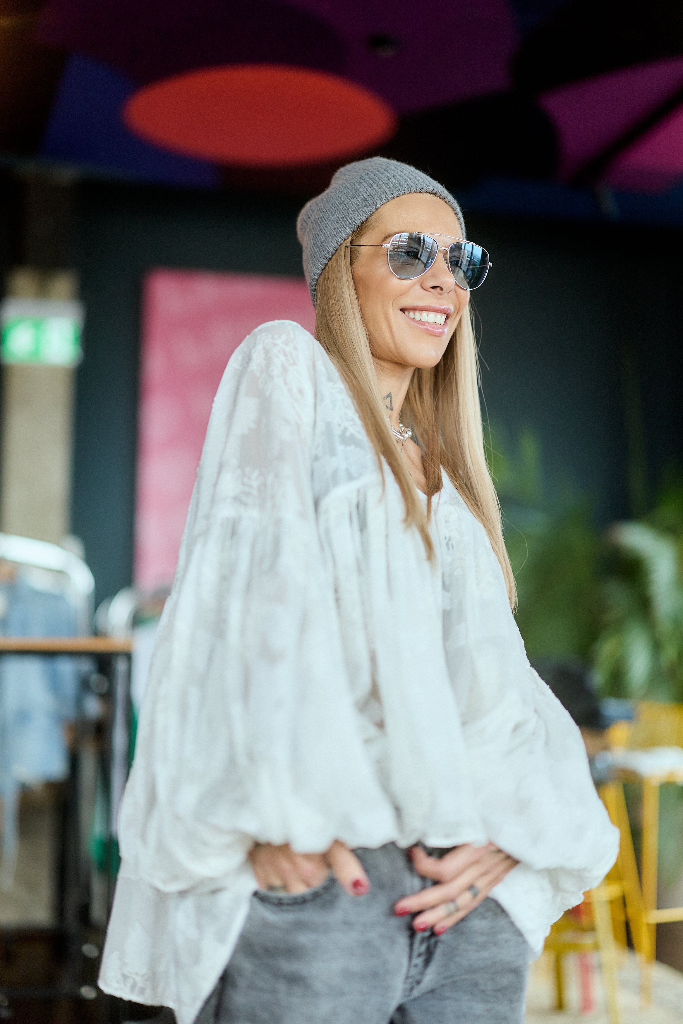 White Sheer Tunic