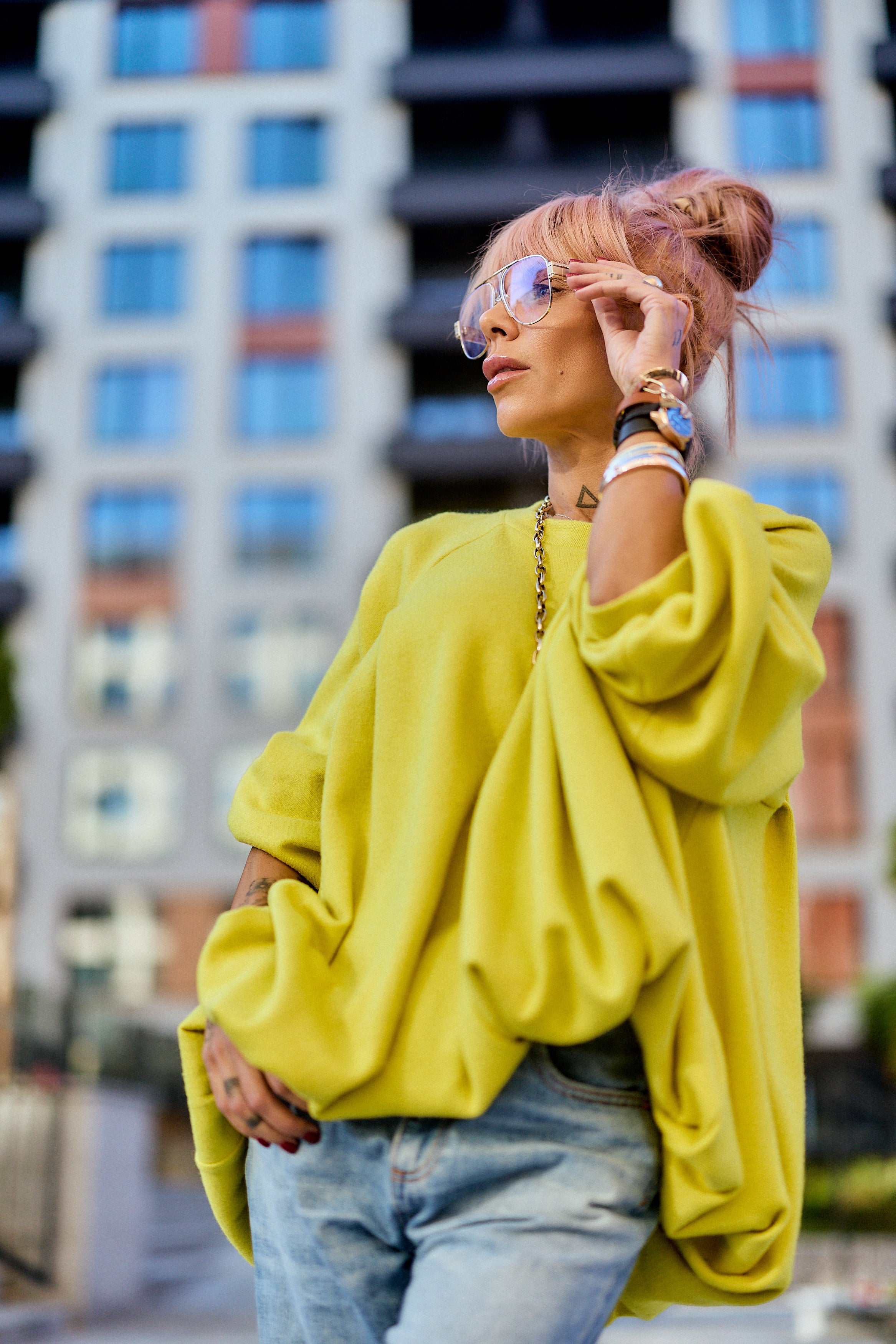 Yellow Oversized Sweater