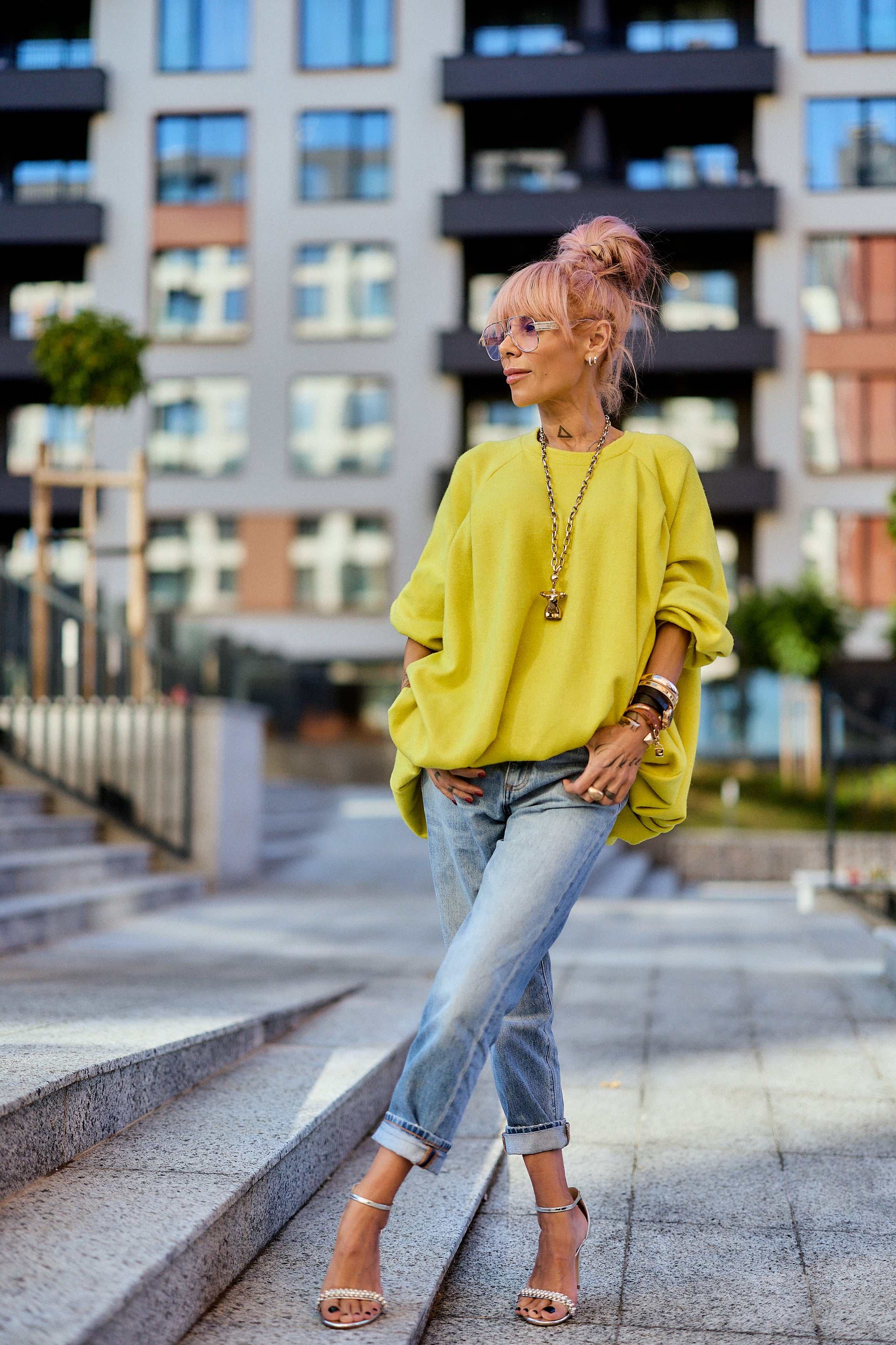 Yellow Oversized Sweater