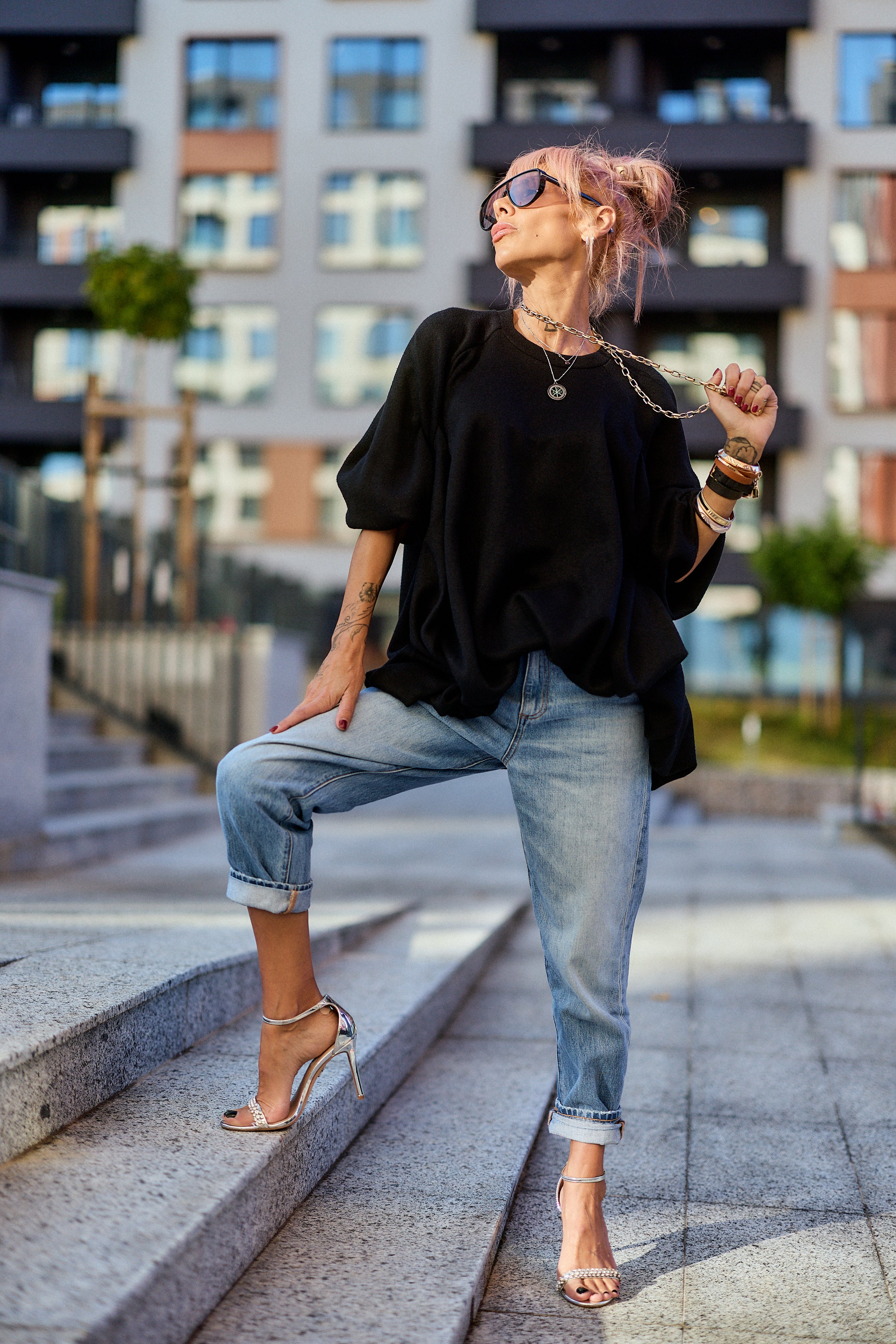 Black Oversized Sweater