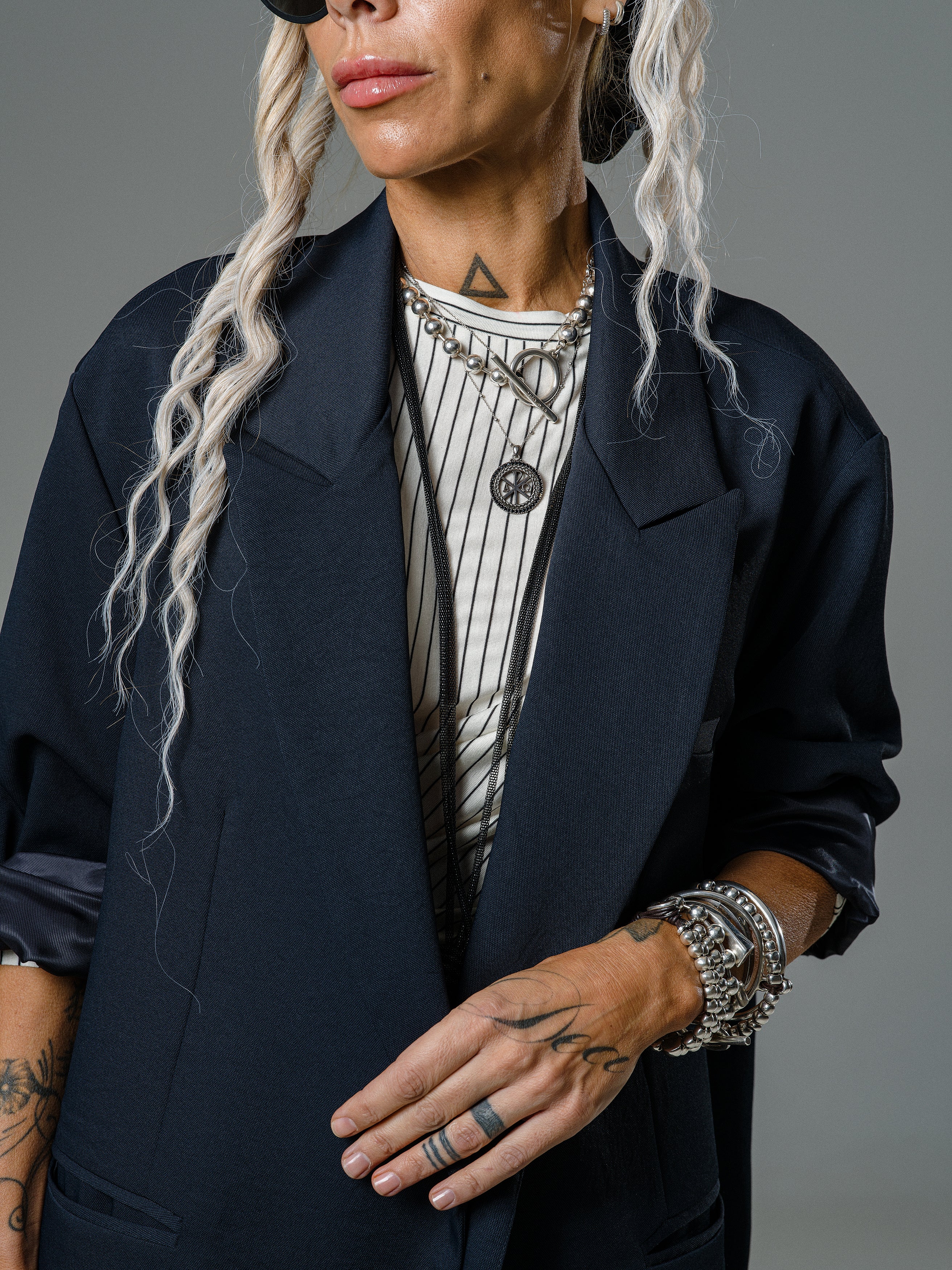 Black Oversized Midnight Blazer