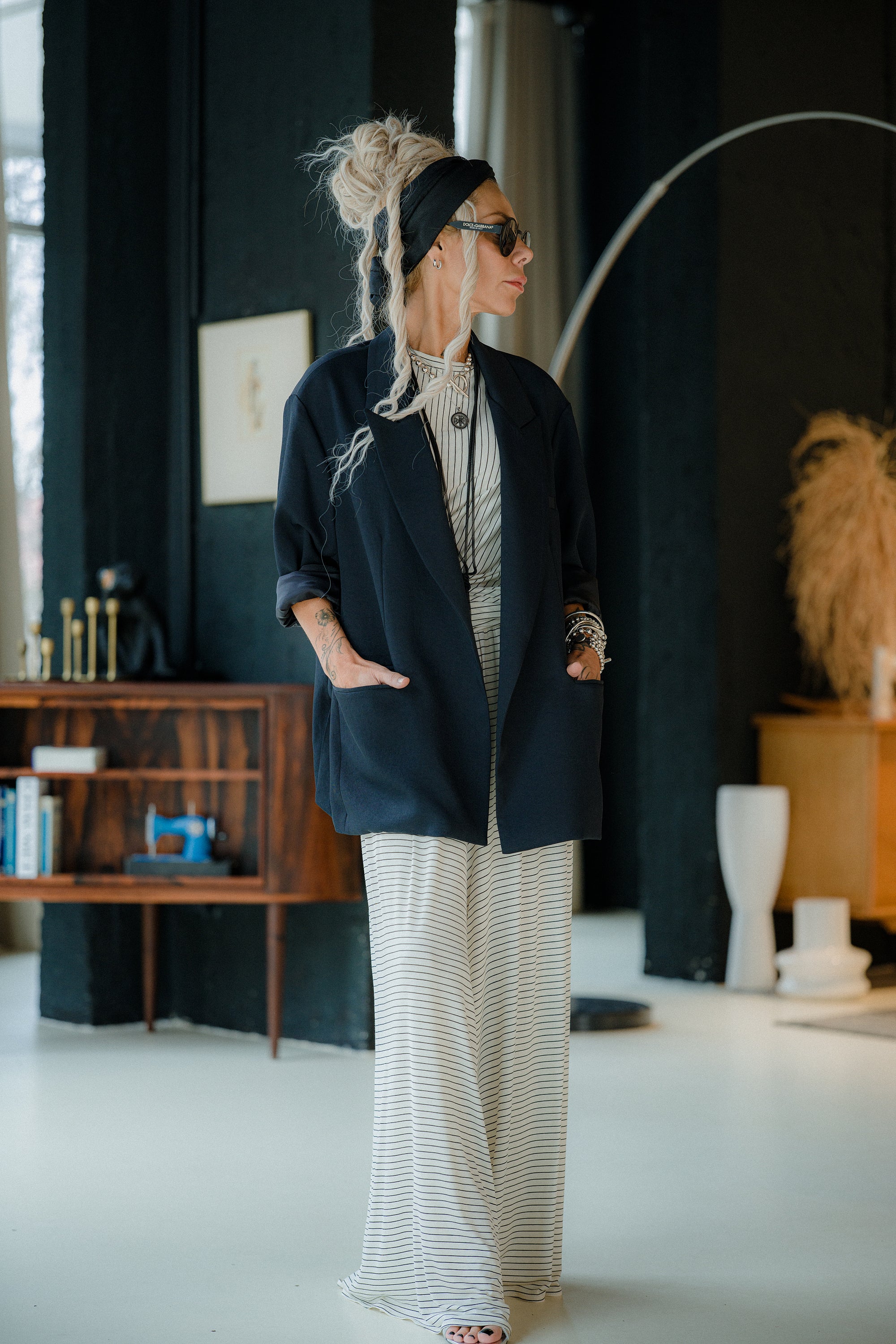 Black Oversized Midnight Blazer