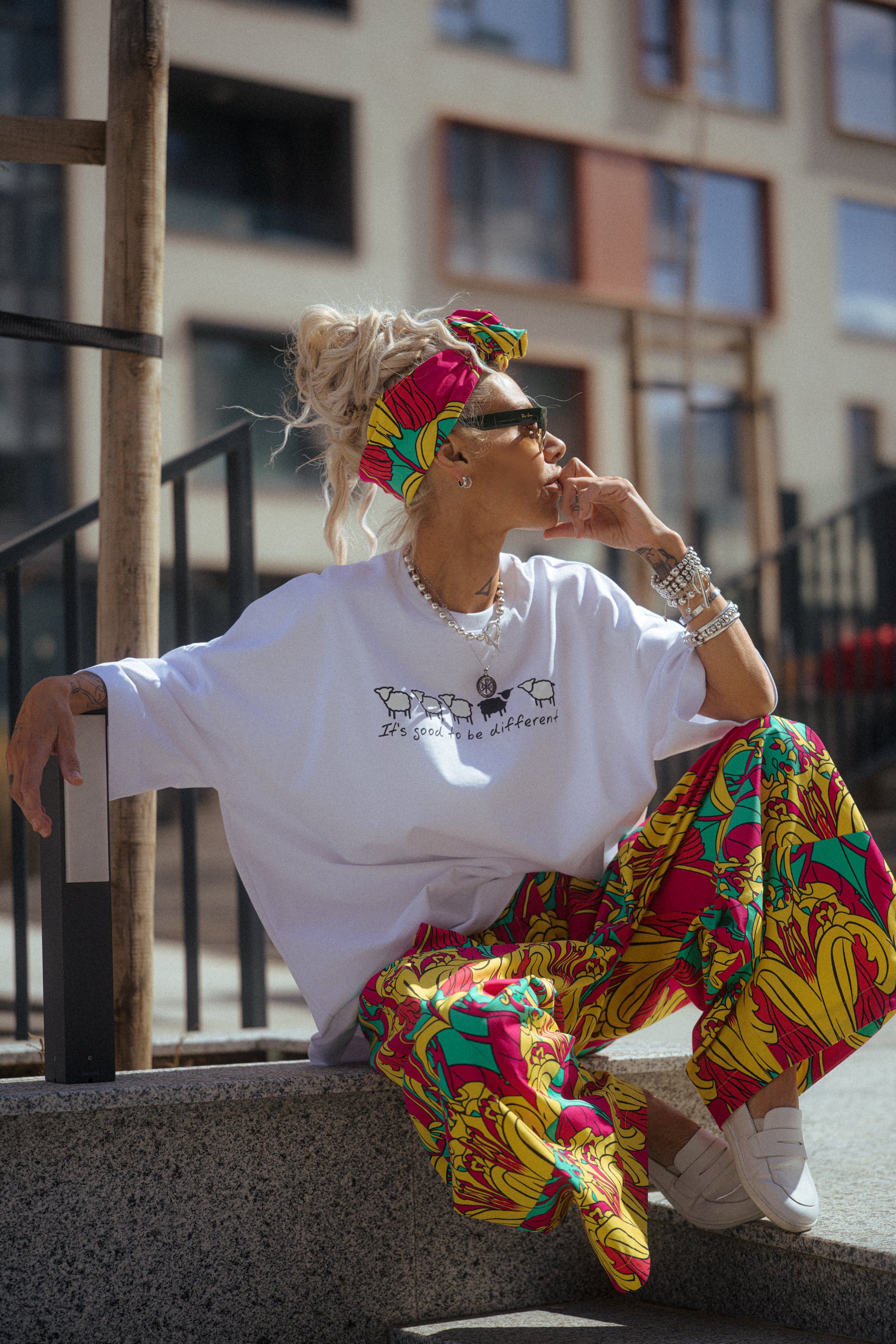 Oversized Graphic Cotton T-Shirt