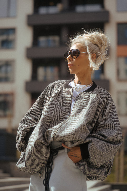 Oversized Textured Jacket