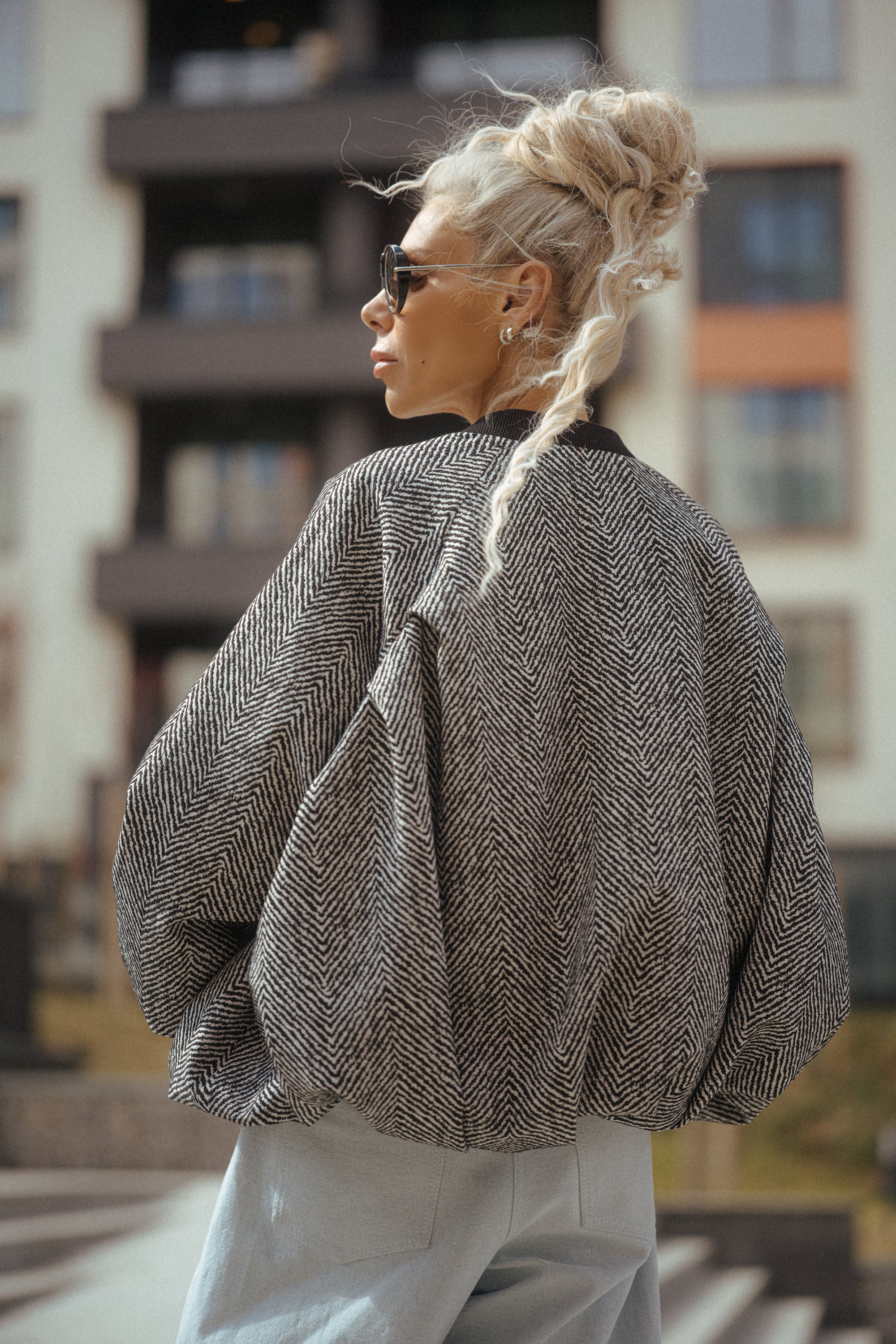Oversized Textured Jacket