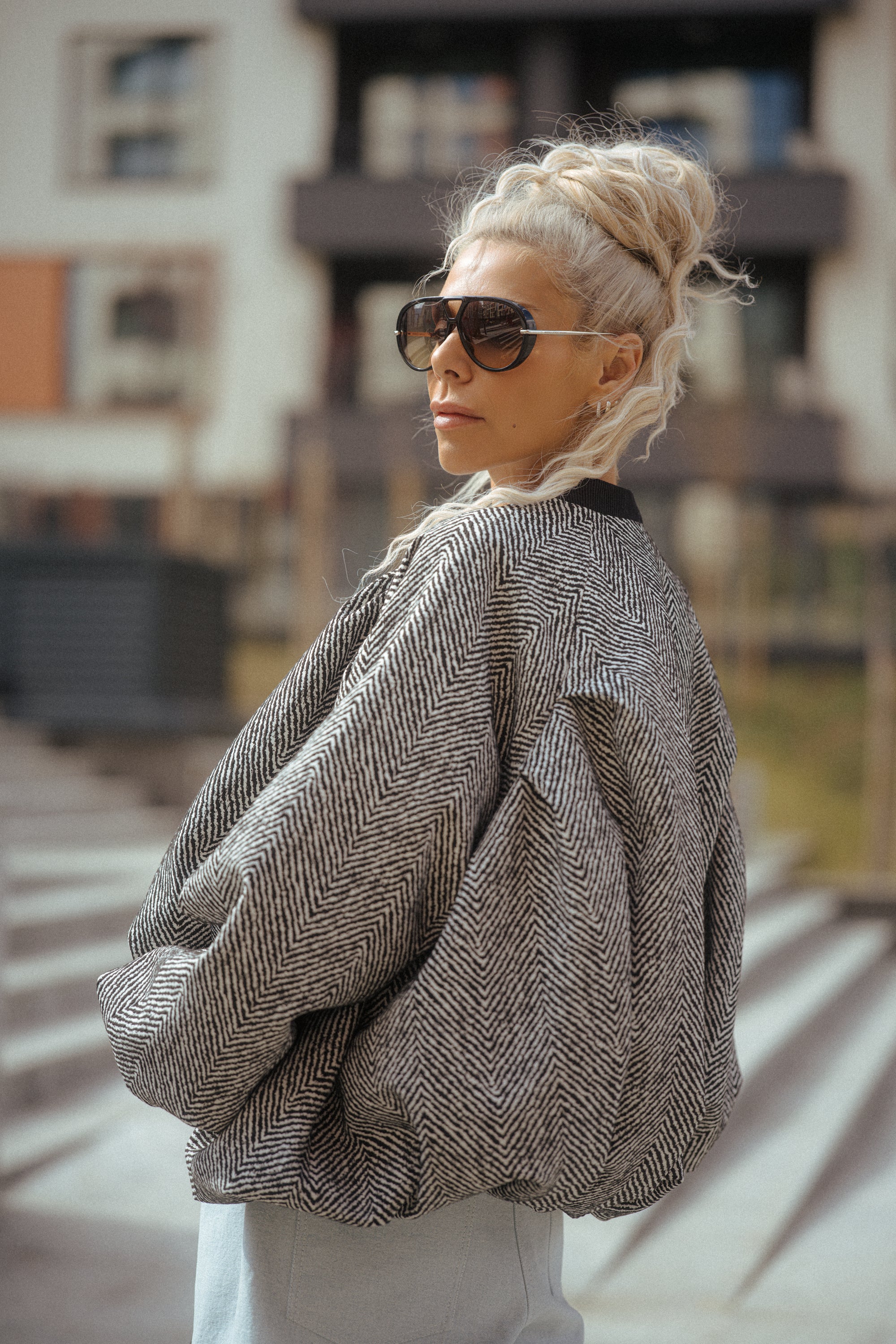 Oversized Textured Jacket
