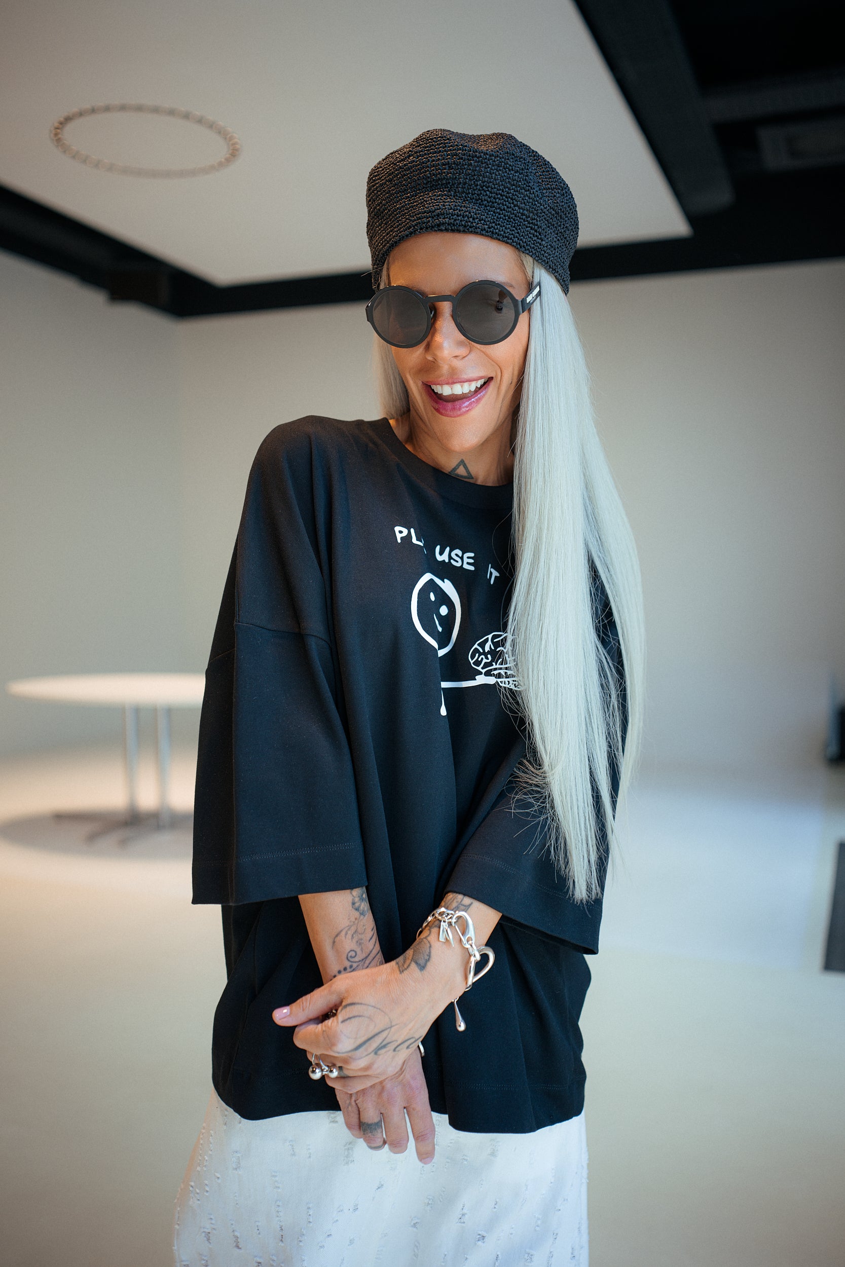 Black Oversized  Graphic T-Shirt