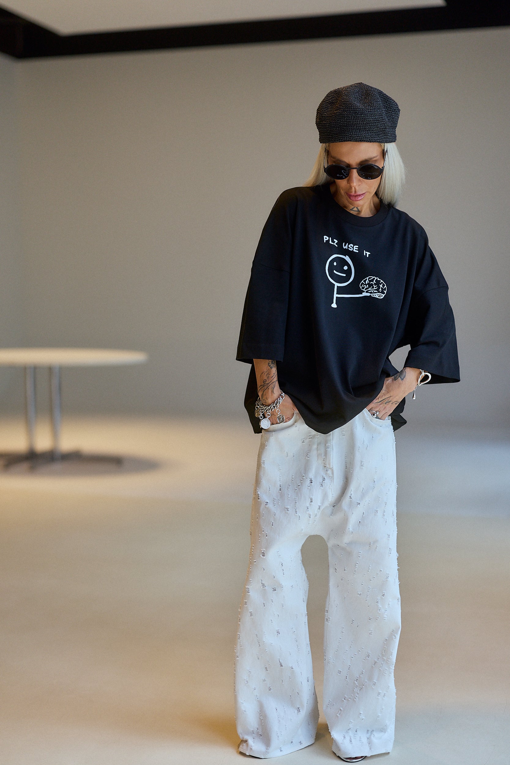 Black Oversized  Graphic T-Shirt