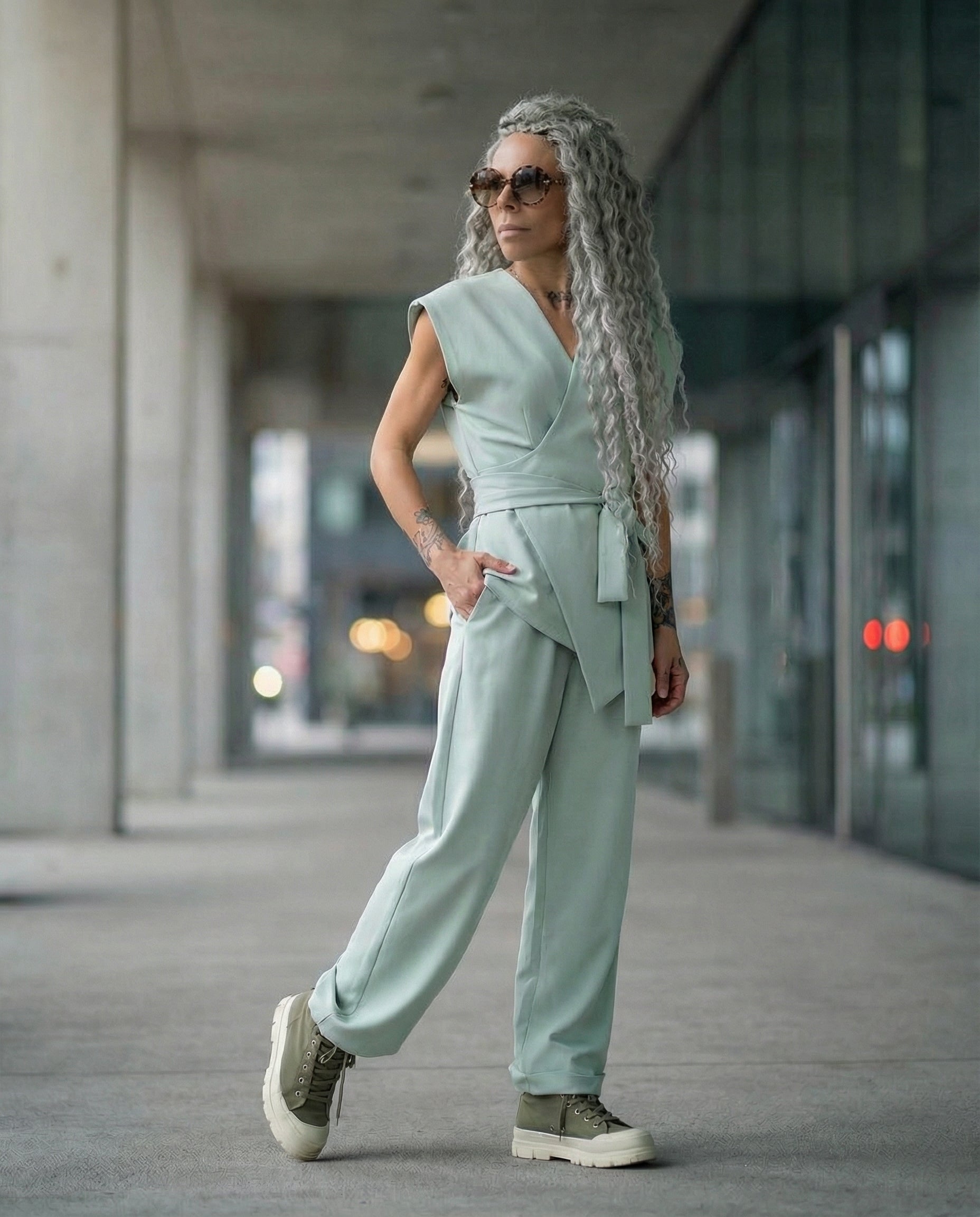 Mint Wrap Co-Ord Set