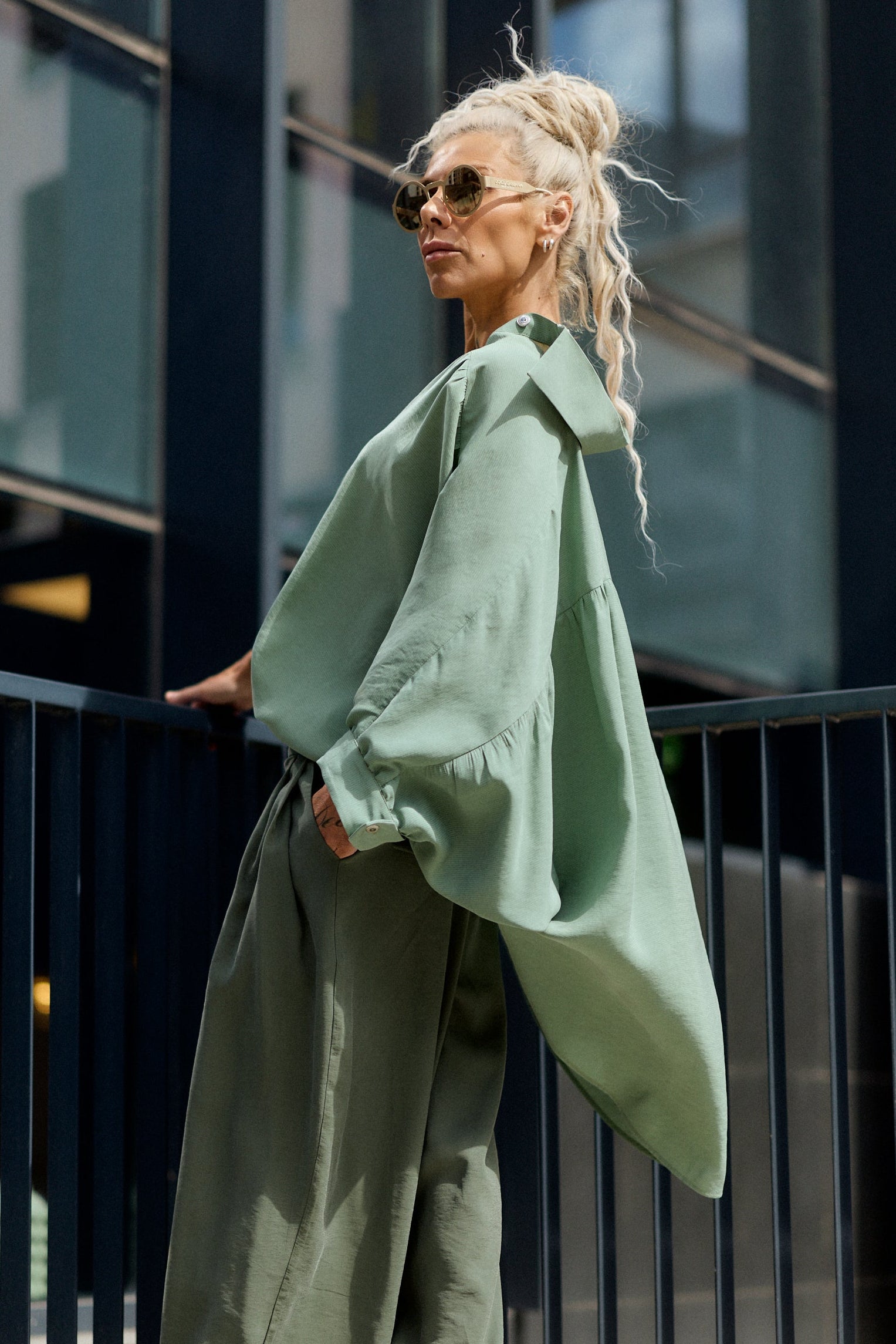 Oversized Green Shirt