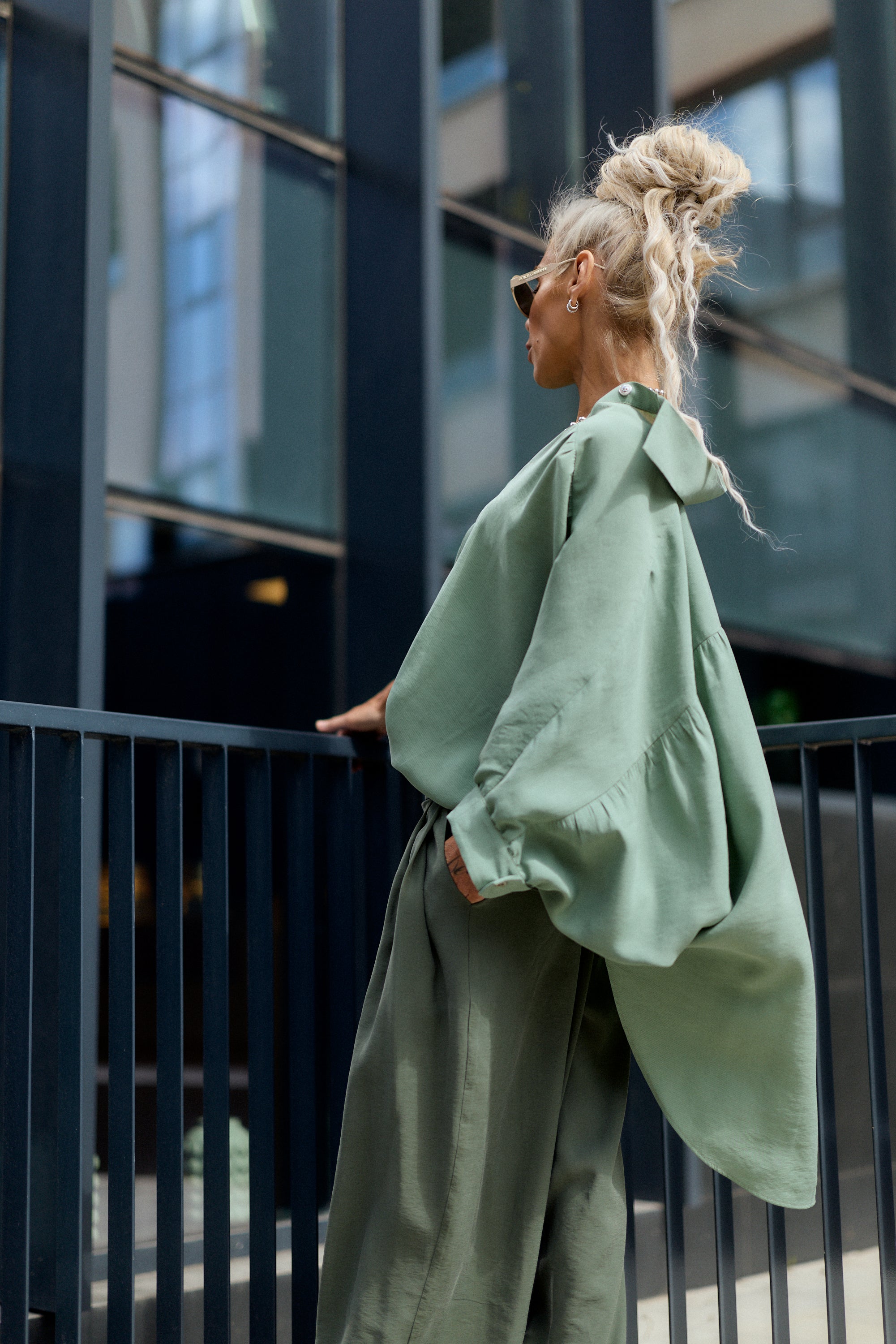 Oversized Green Shirt