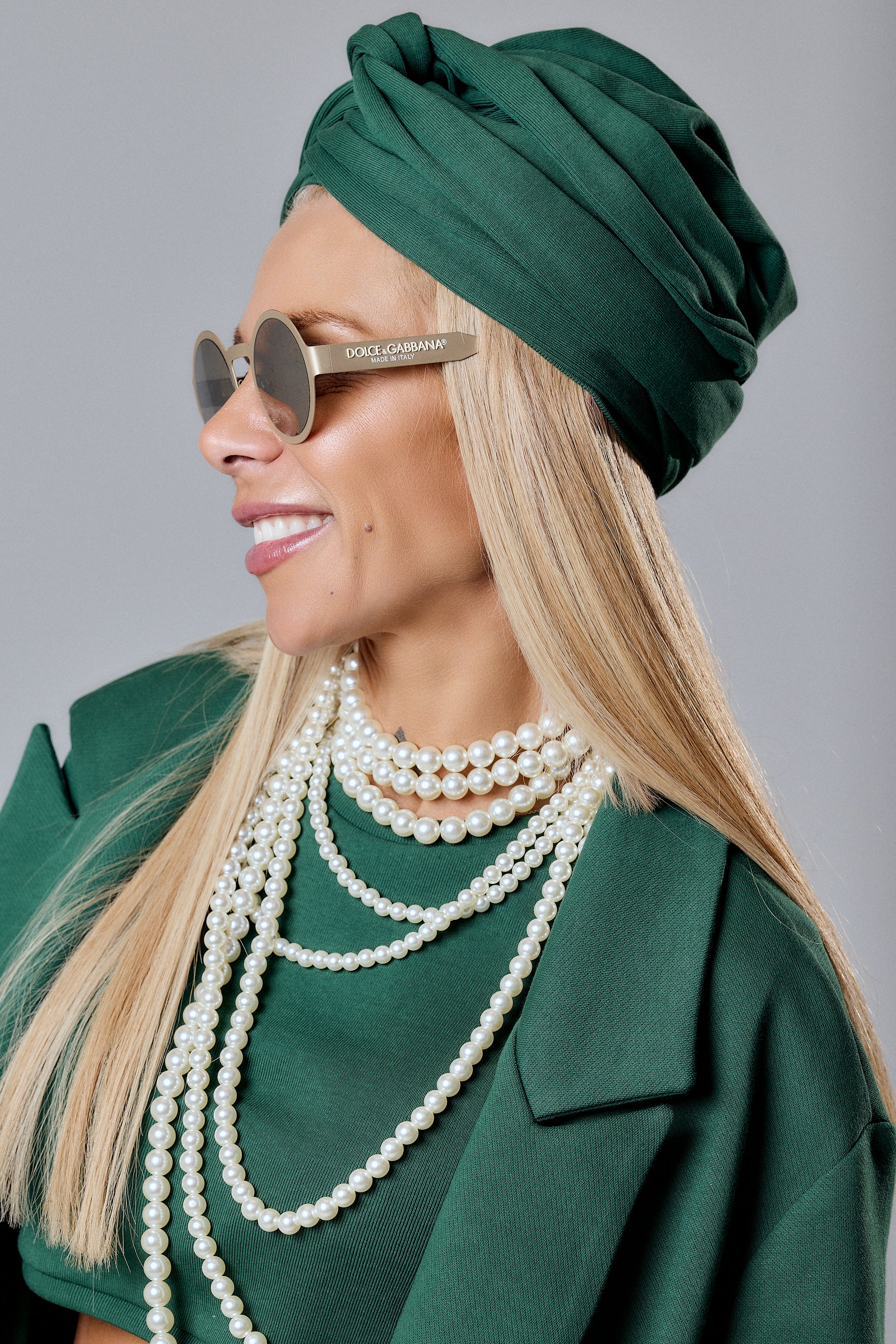 Emerald Green Turban Hat