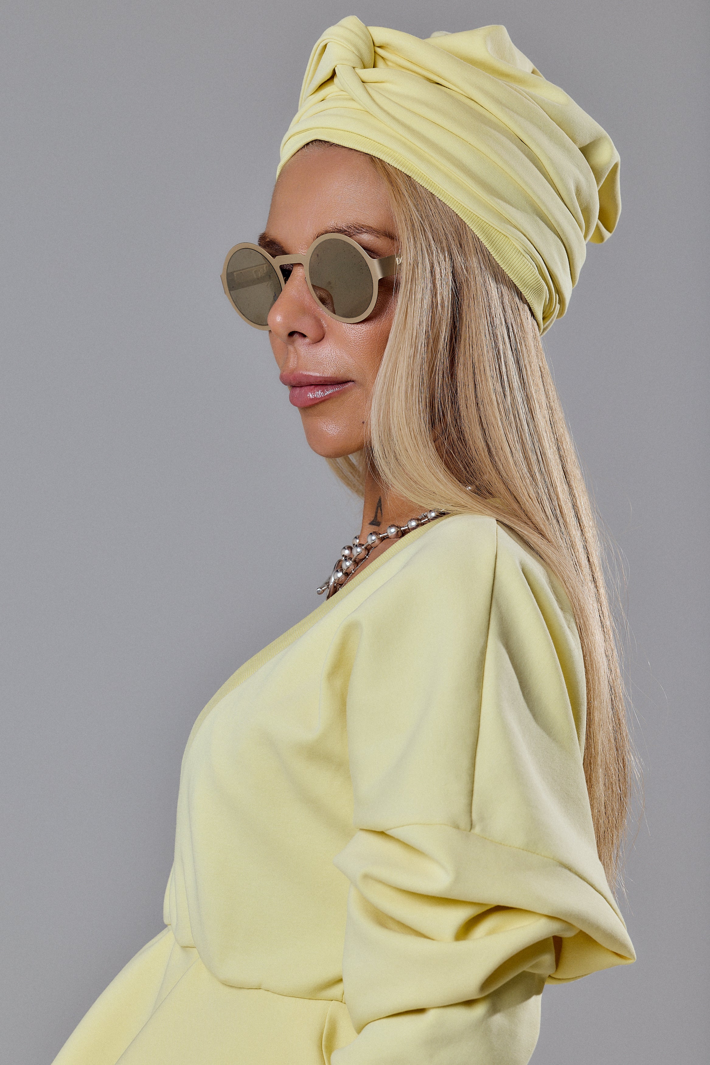 Yellow Turban Hat
