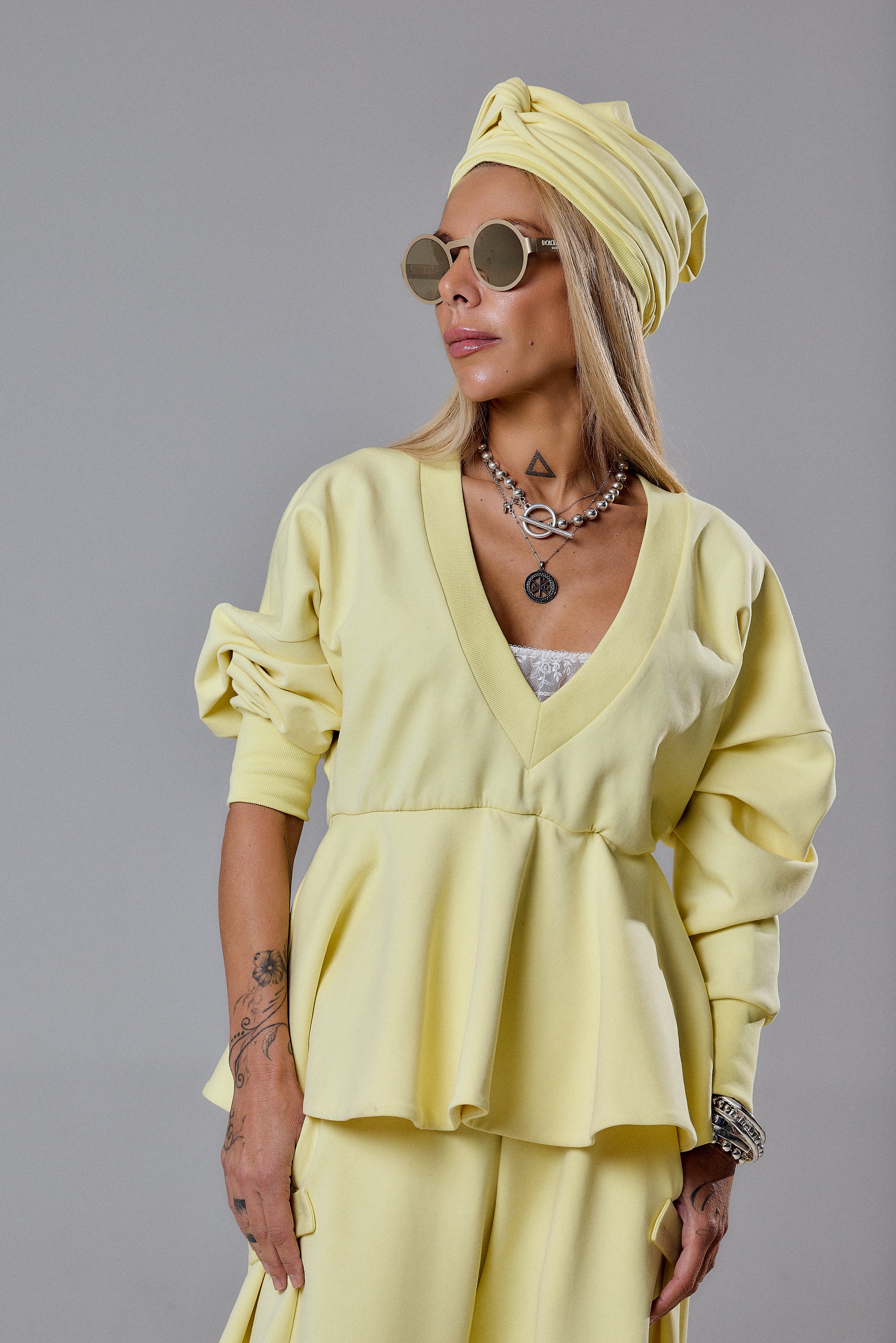 Yellow Two-Piece Set