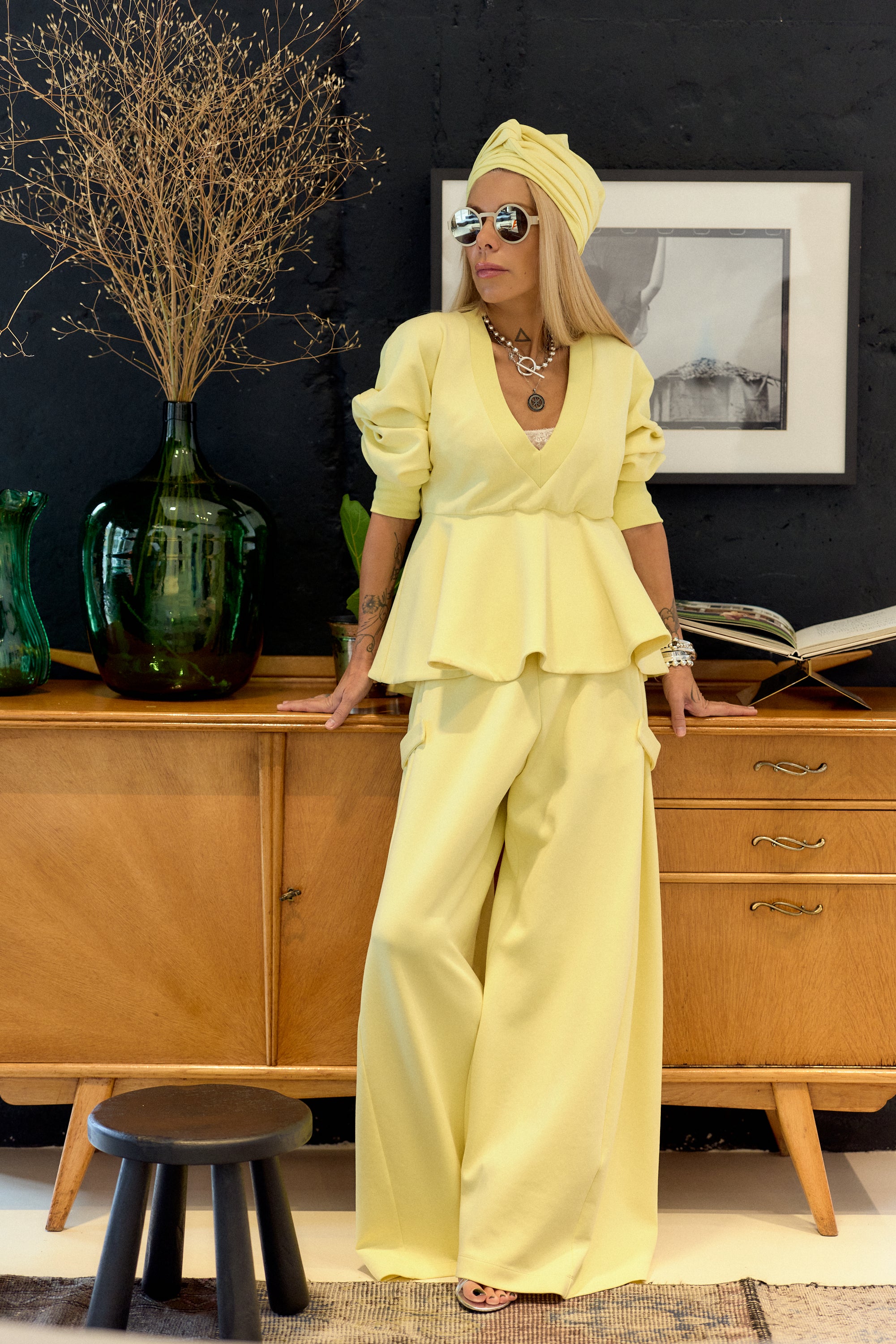 Yellow Two-Piece Set