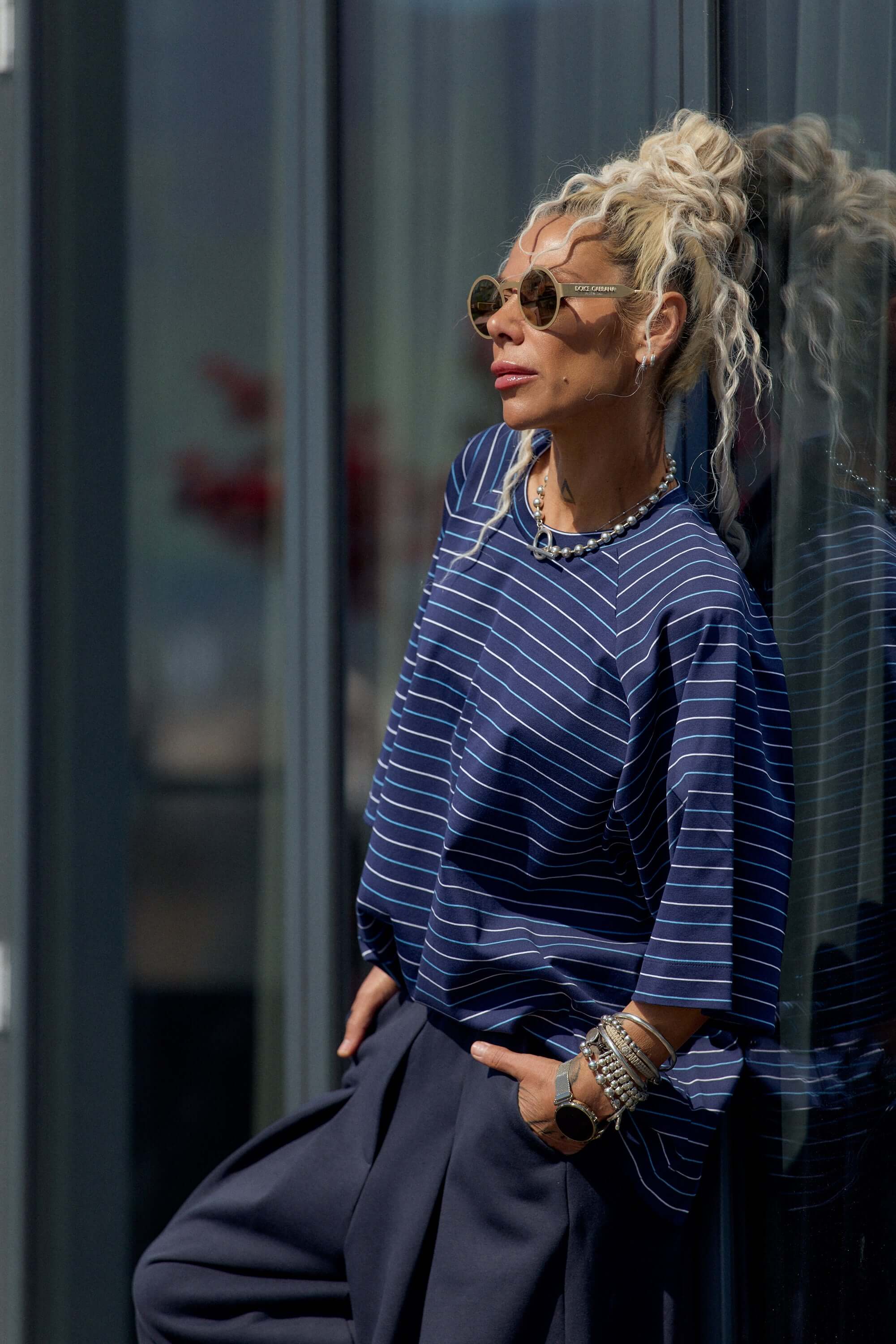 Set of Two Oversized Striped T-Shirts