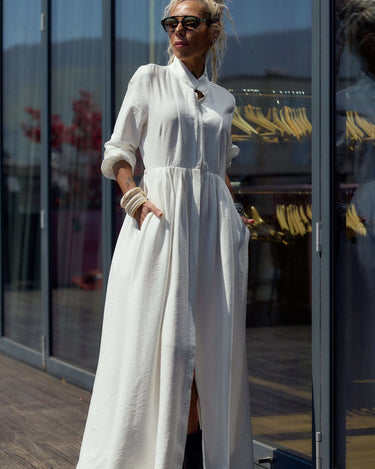 Flowing White Maxi Dress 2XL Flowing White Maxi Dress 2XL