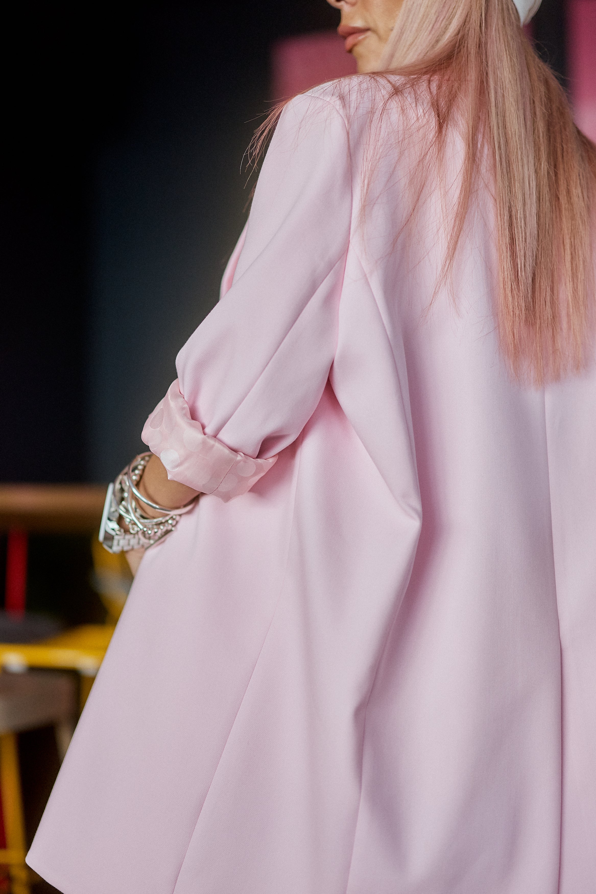 Pink Longline Blazer