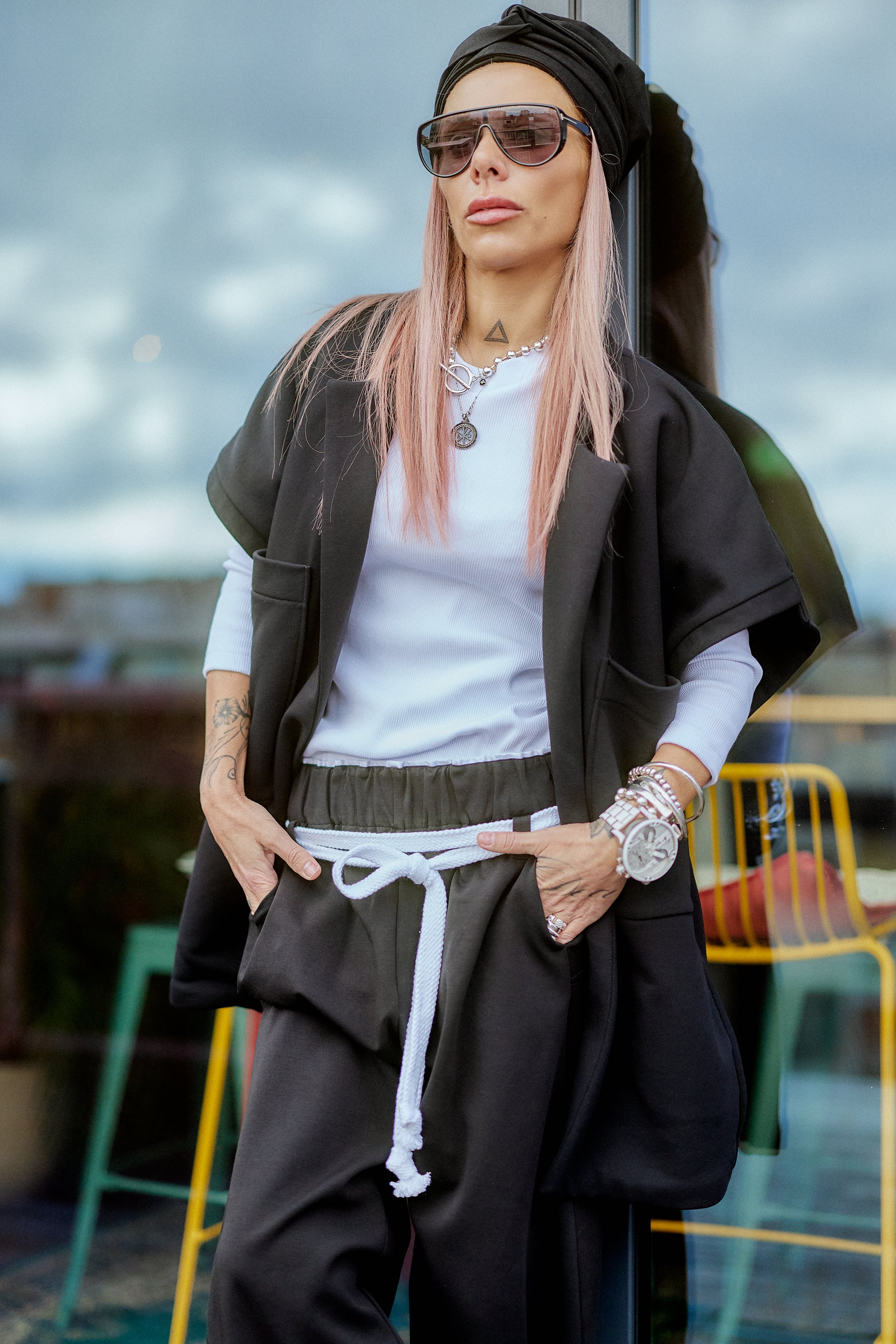 Oversized Black Three-Piece Set