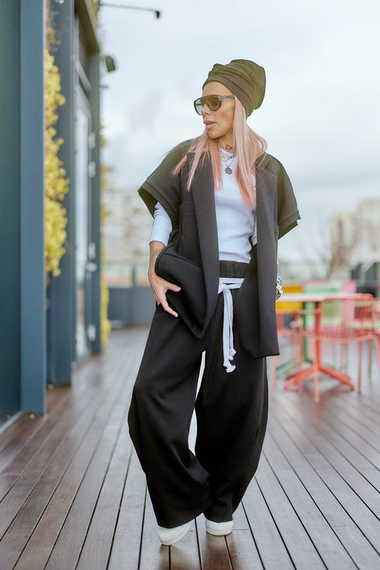 Oversized Black Three-Piece Set